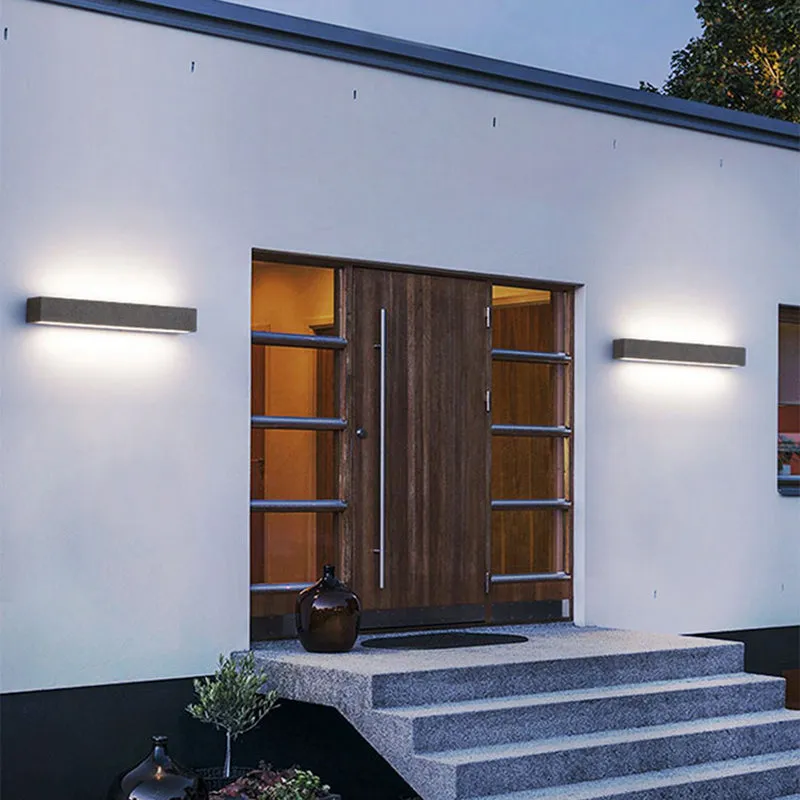 Fyra LED Outdoor Wall Lamp, Black & White - Image 6