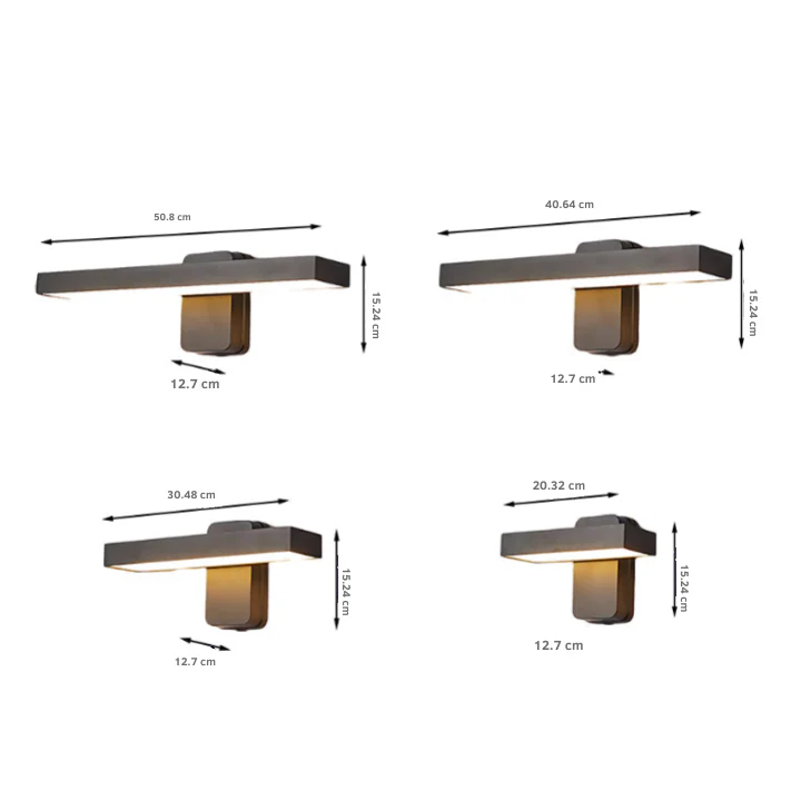 Garth LED Adjustable Storefront Outdoor Wall Lights - Image 6