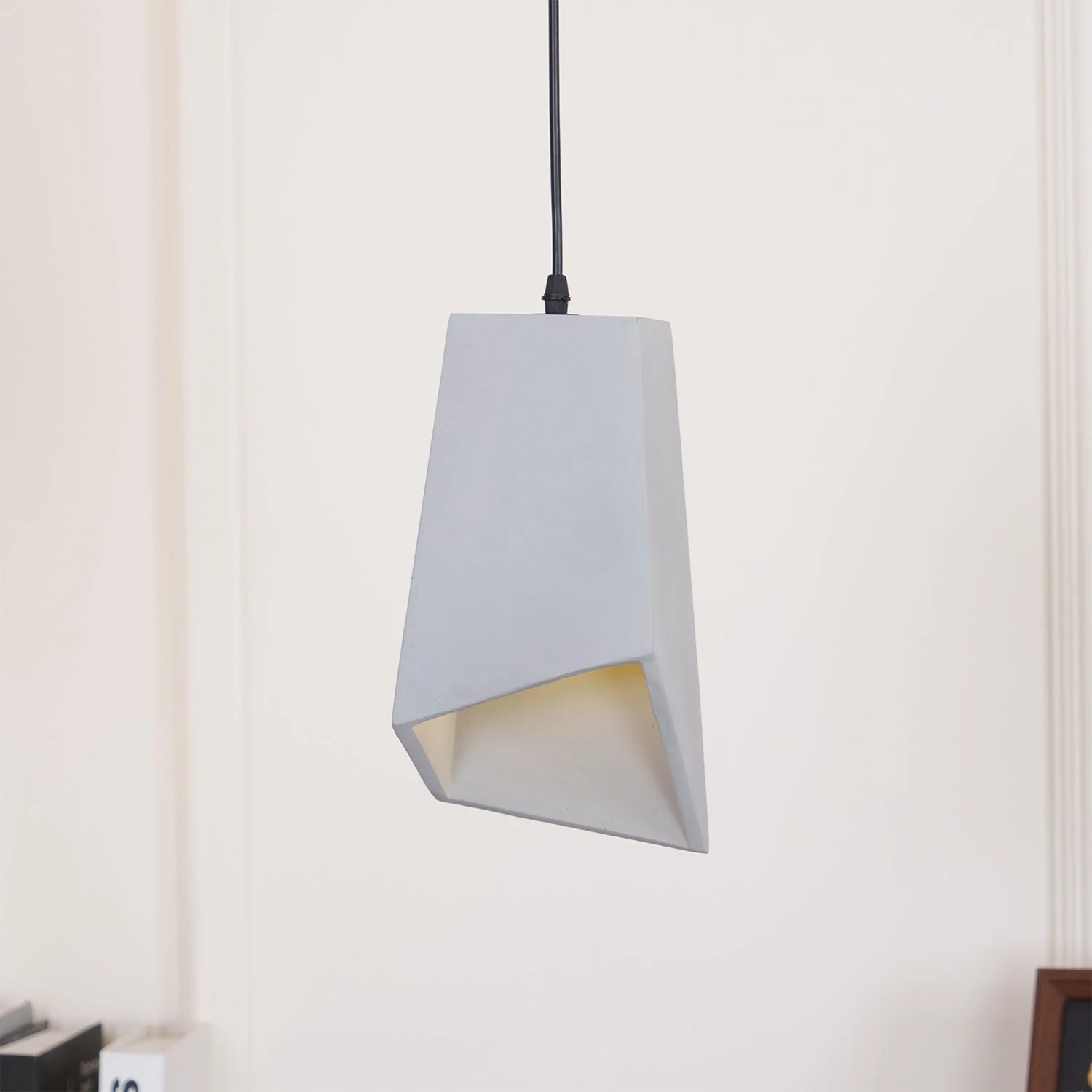 Geo Industrial Cement Pendant Light - Image 25