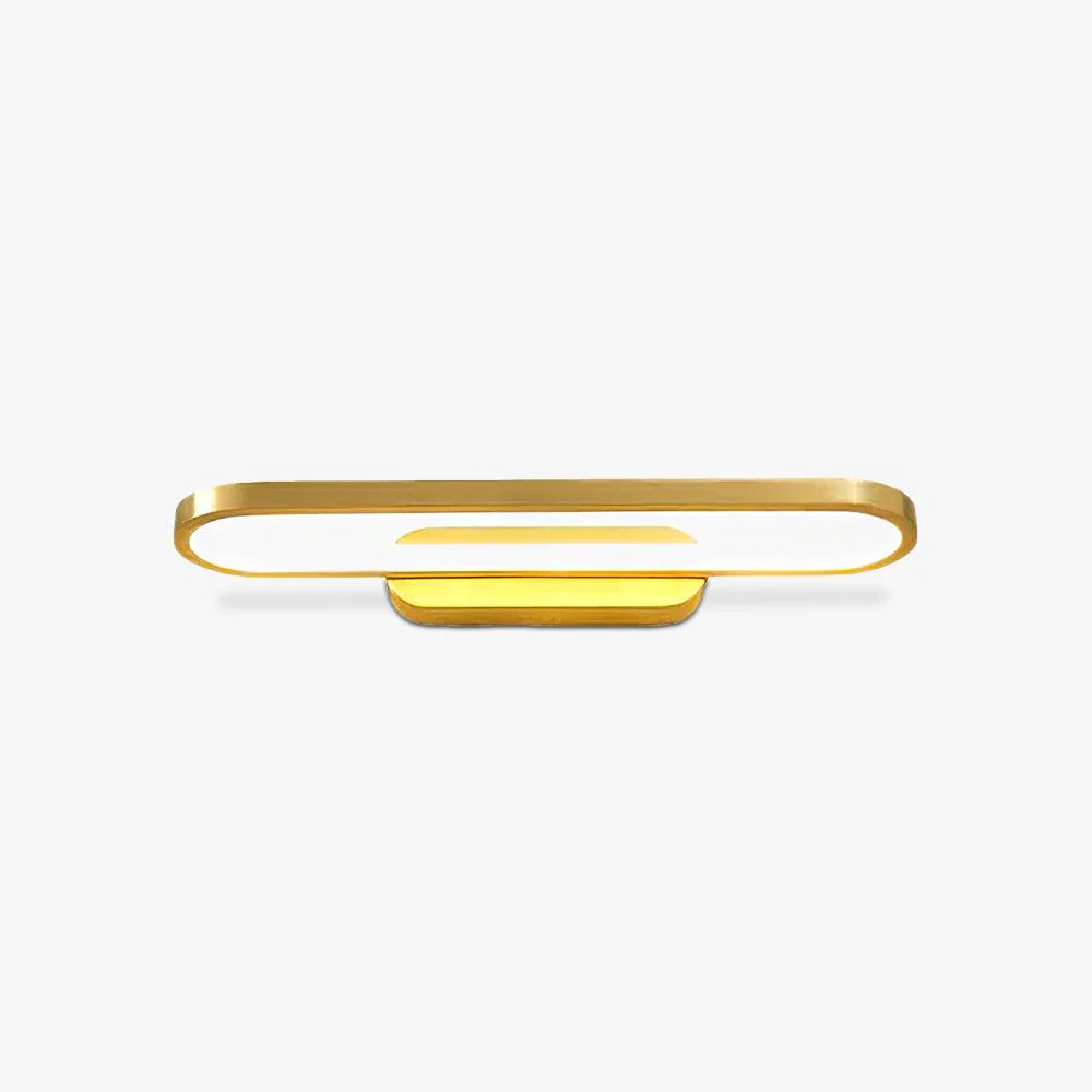 Plana Modern Minimalist LED Brass Wall Light
