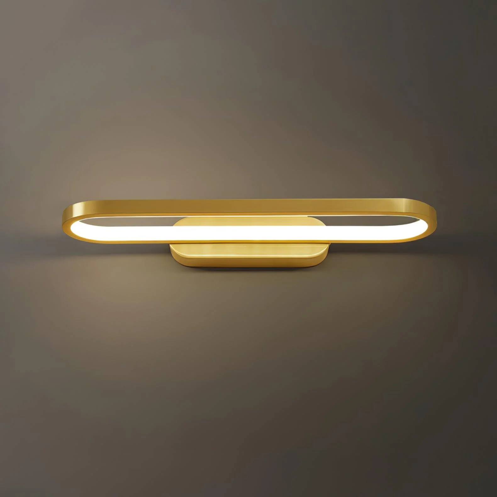 Plana Modern Minimalist LED Brass Wall Light - Image 5