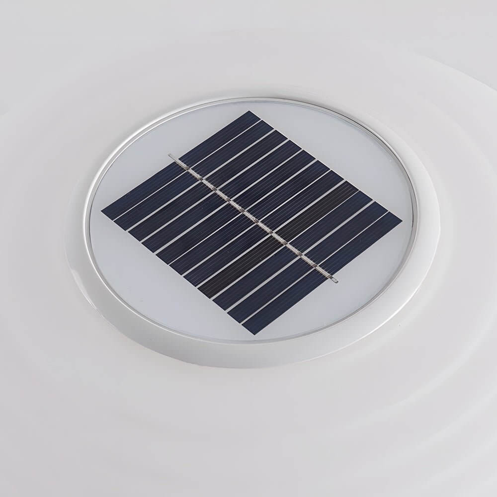 Gideon Elegant Solar LED Spiral Design PE Outdoor Post Lamp - Image 4