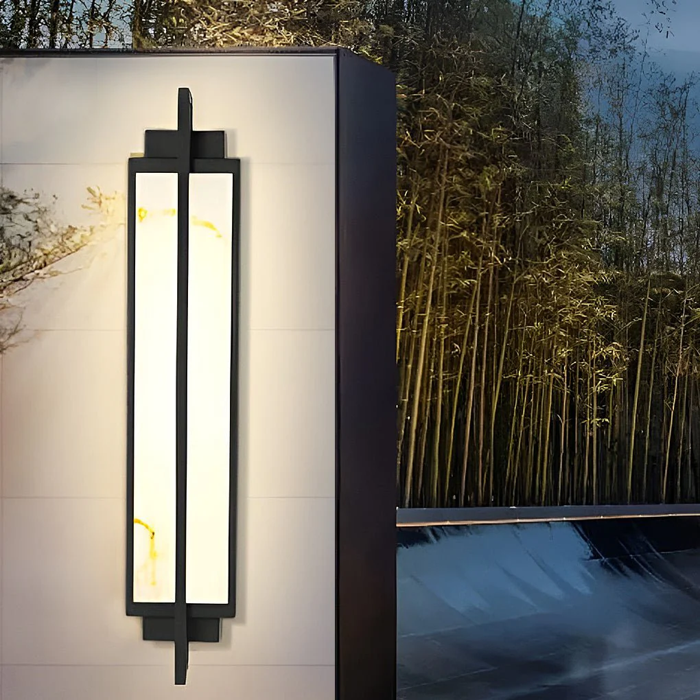 Gifed Modern LED Marble Outdoor Sconce Wall Lights