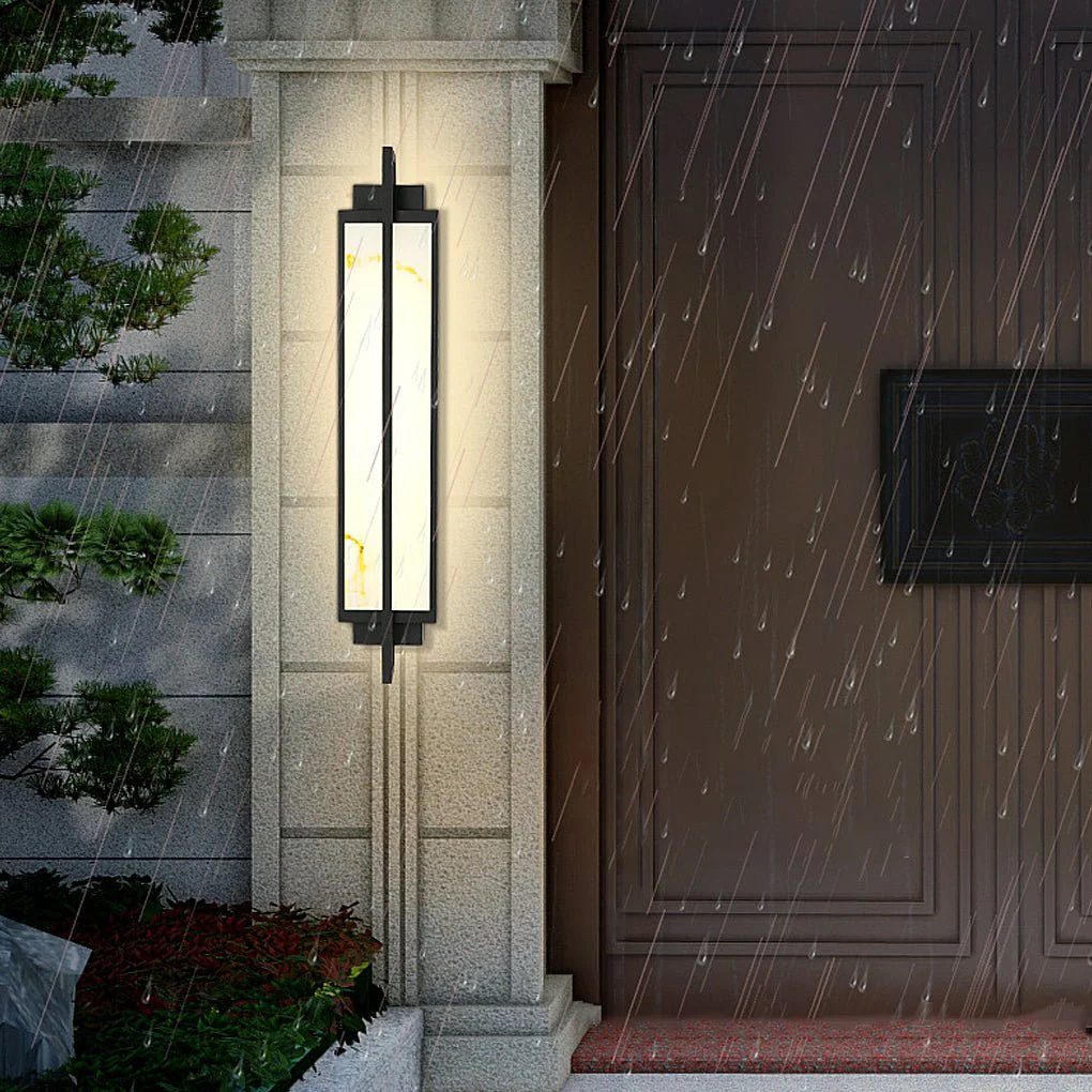 Gifed Modern LED Marble Outdoor Sconce Wall Lights - Image 5