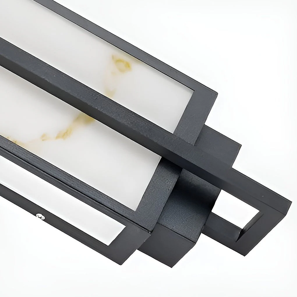 Gifed Modern LED Marble Outdoor Sconce Wall Lights - Image 7