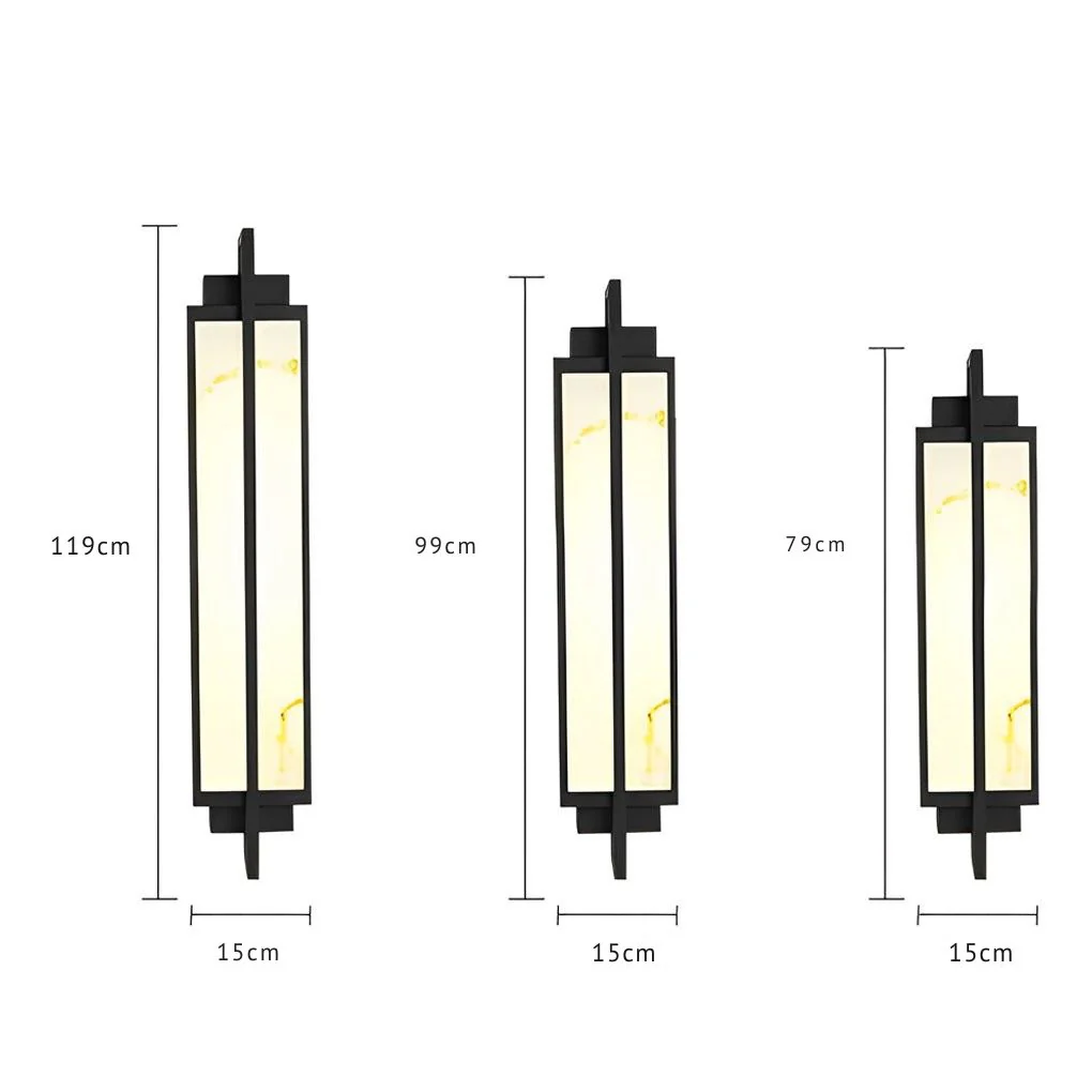 Gifed Modern LED Marble Outdoor Sconce Wall Lights - Image 8