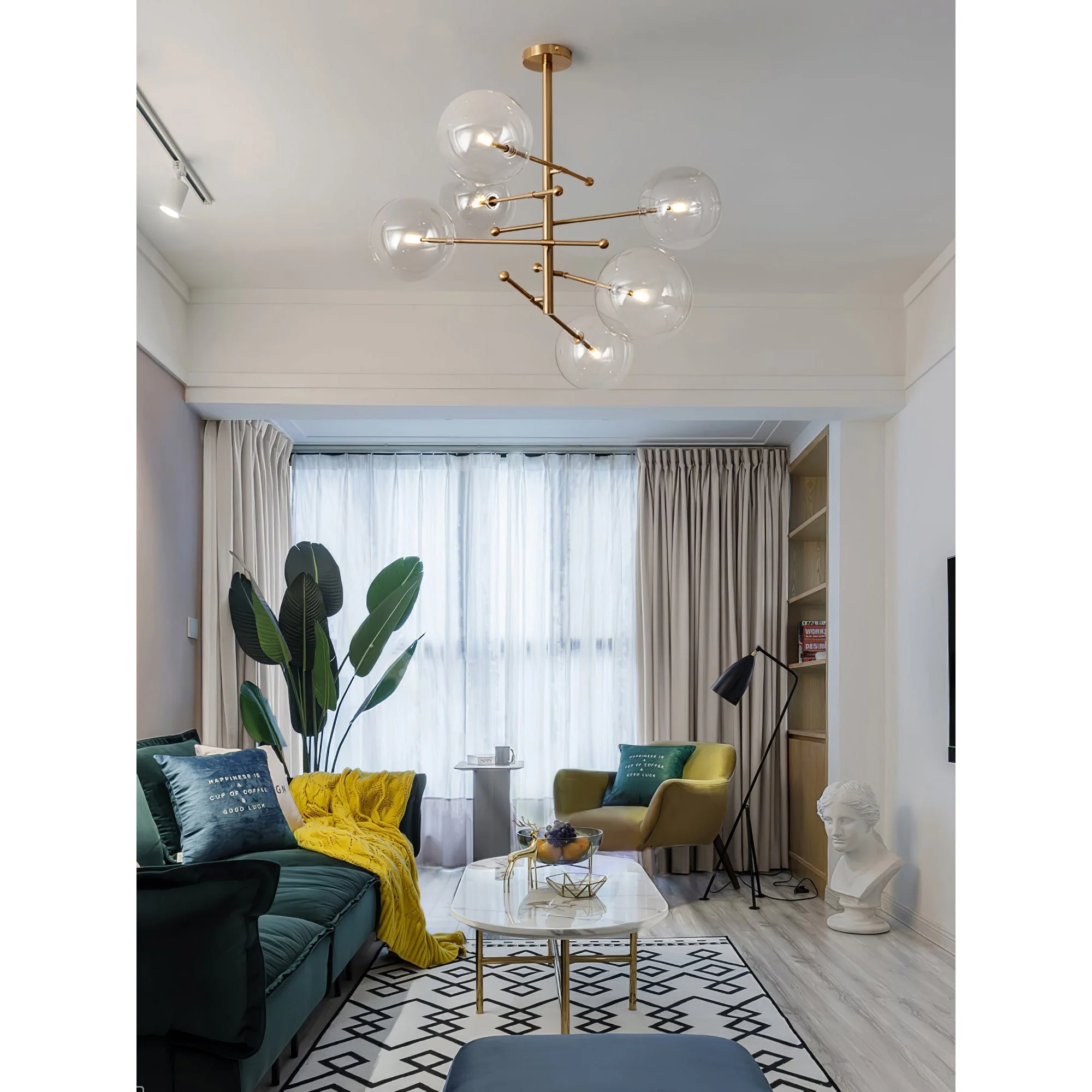 Glass Contemporary Chandelier - Image 15
