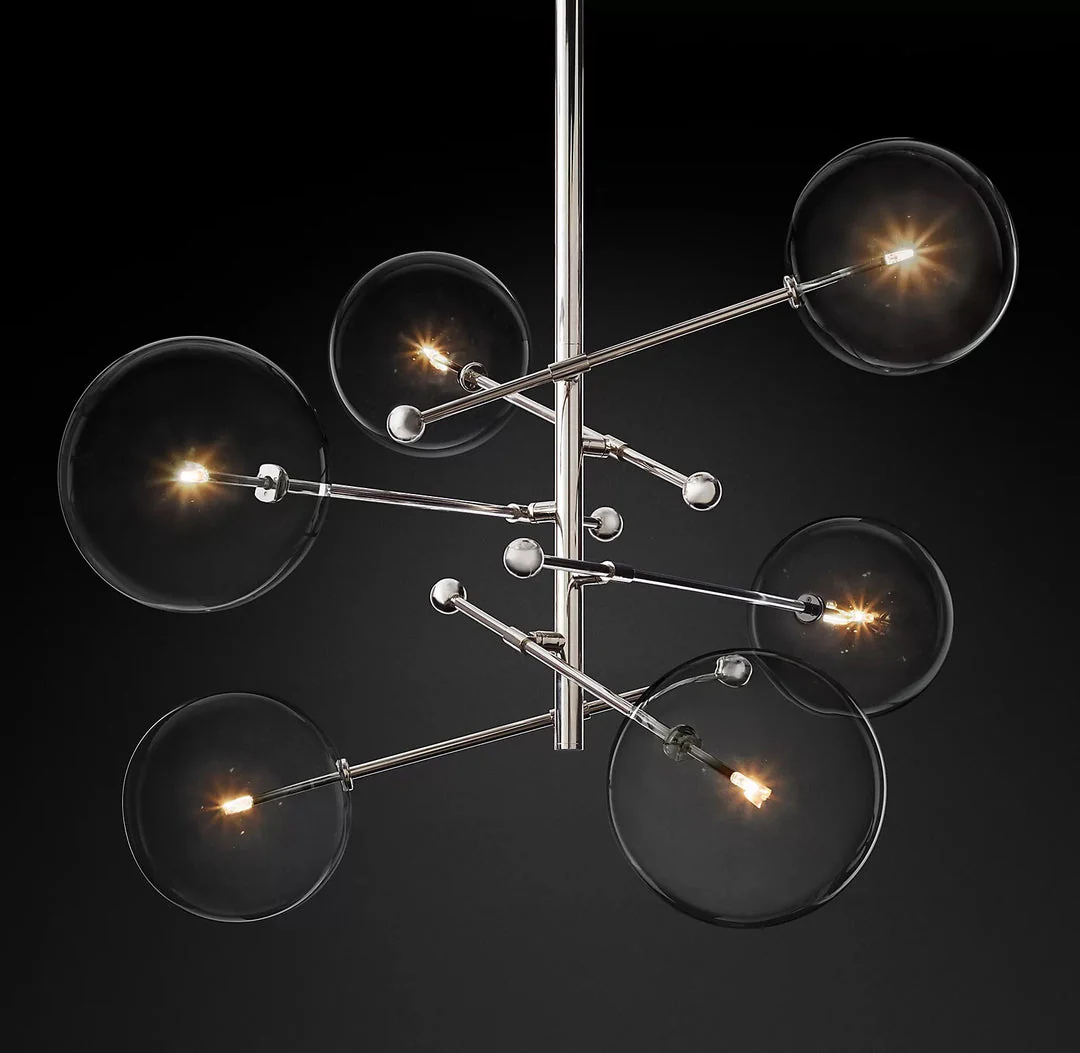Glass Contemporary Chandelier - Image 28