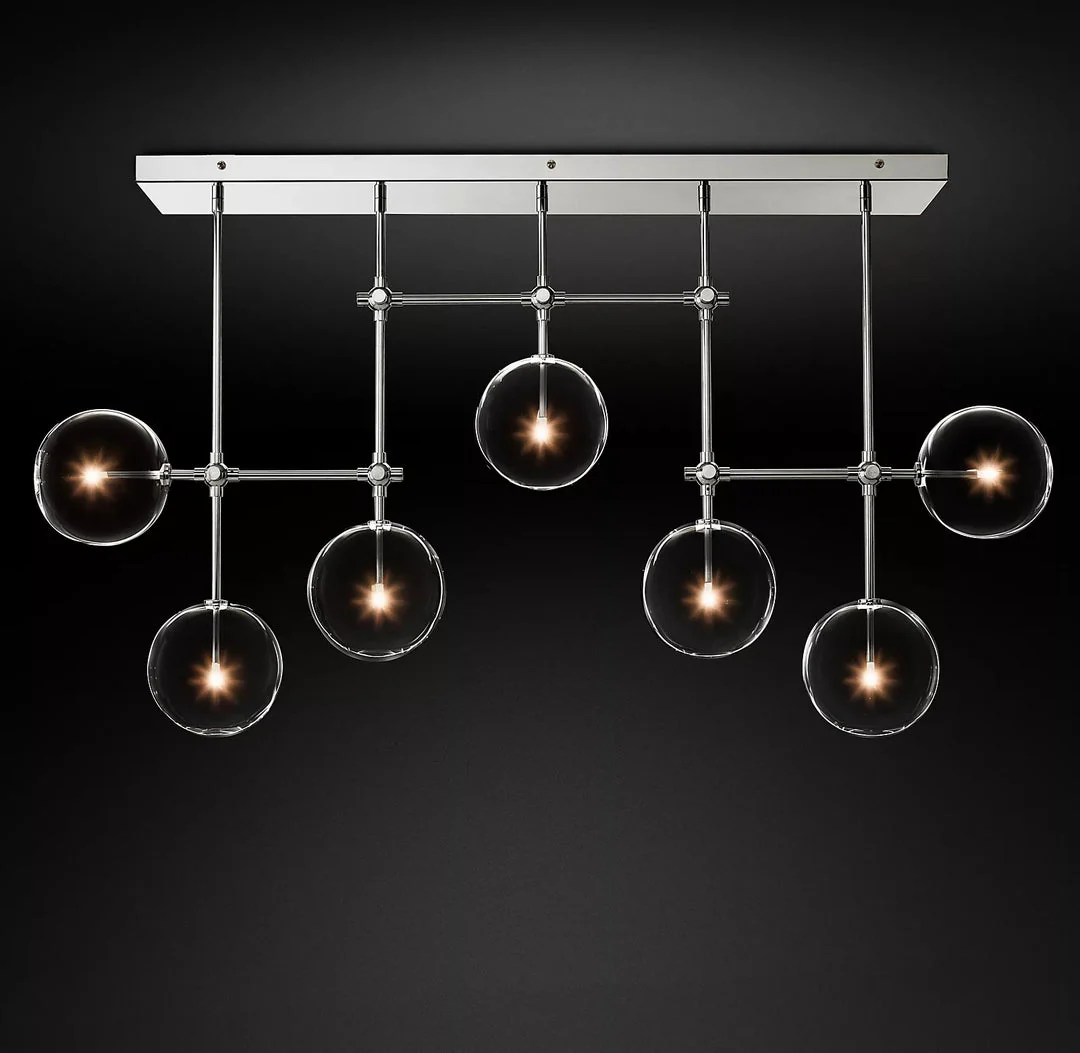 Glass Contemporary Chandelier - Image 30