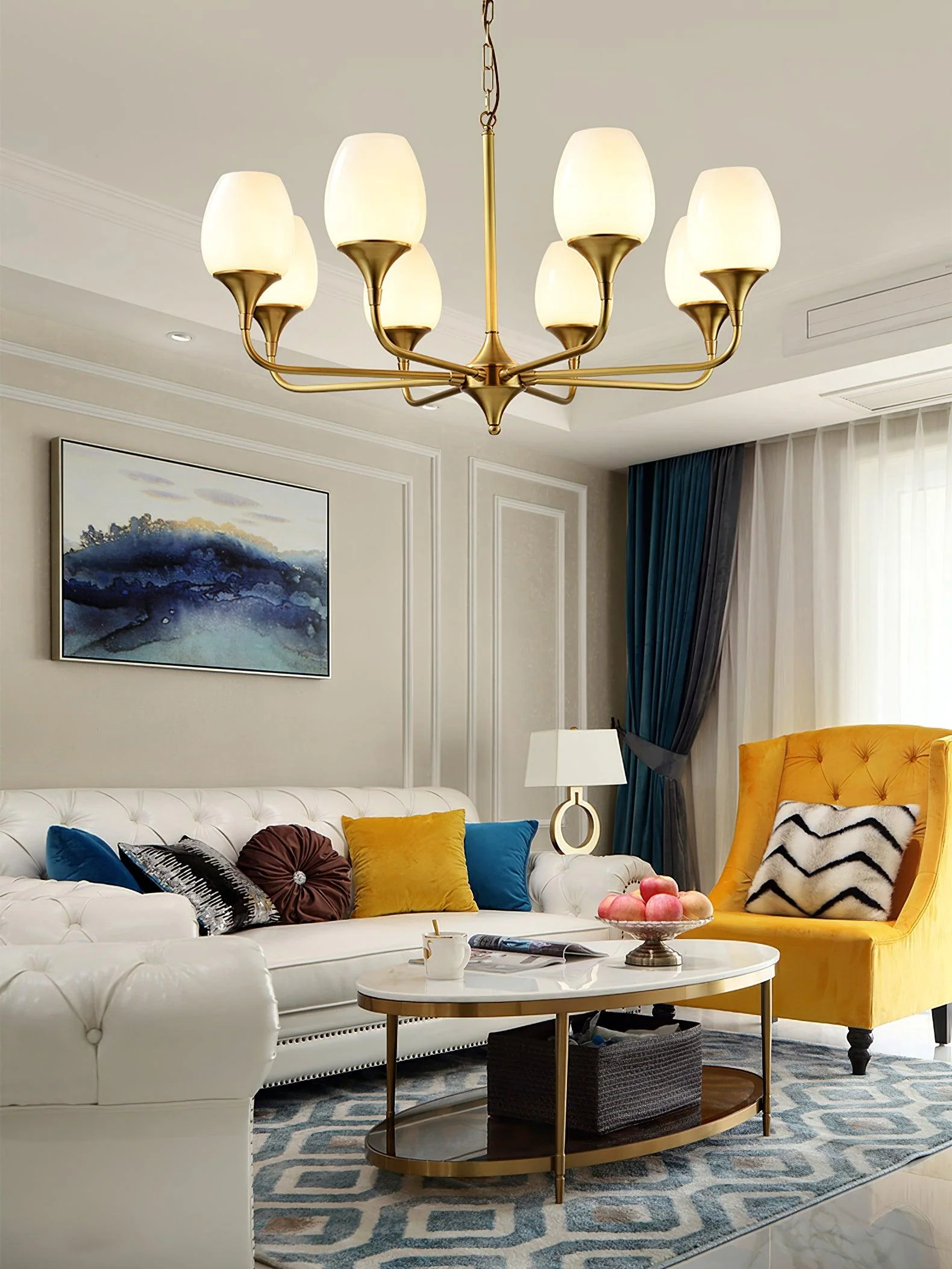 Gleam Elegant Brass Chandelier - Image 14
