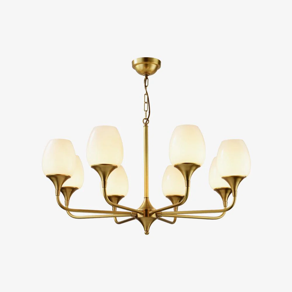 Gleam Elegant Brass Chandelier - Image 2