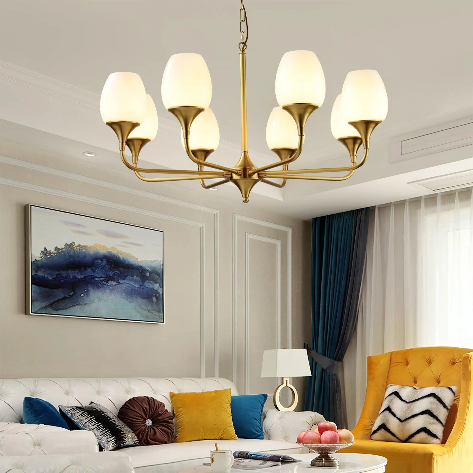 Gleam Elegant Brass Chandelier - Image 4