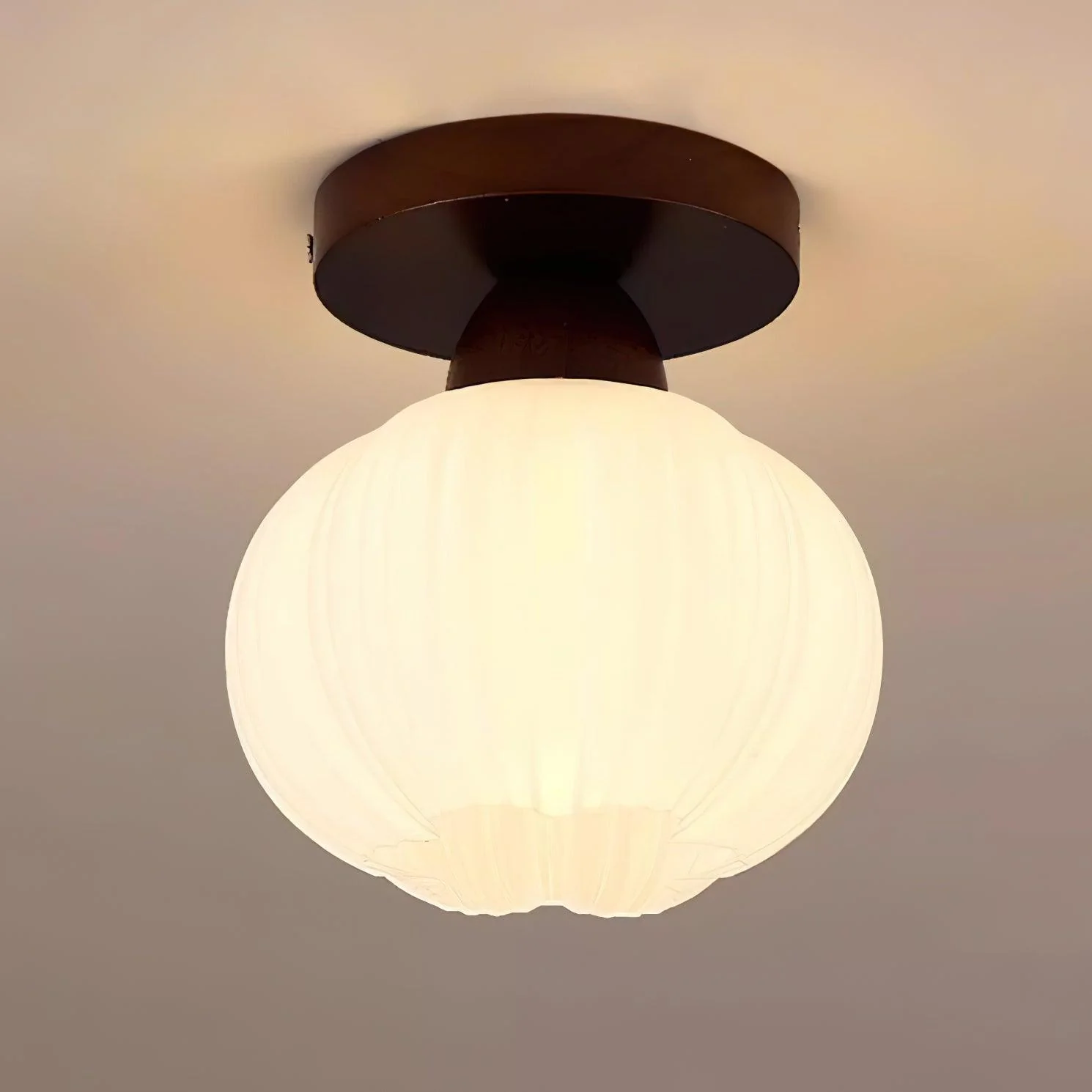 Gleam Large Flower Bag Wood Ceiling Lamp - Image 12