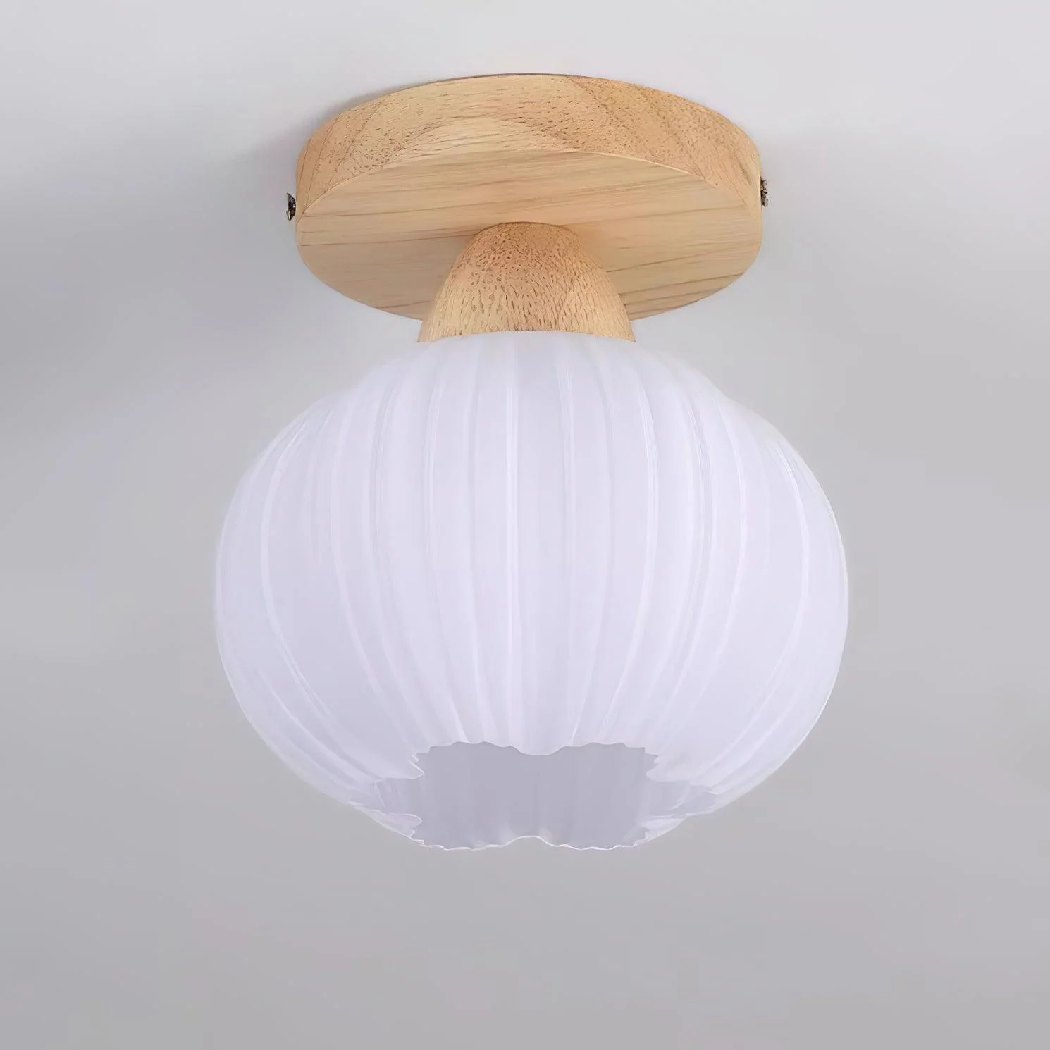 Gleam Large Flower Bag Wood Ceiling Lamp - Image 13