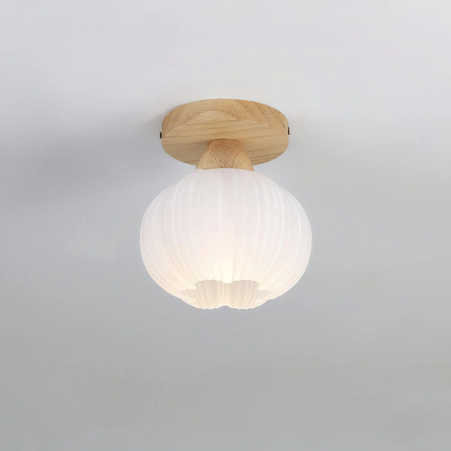 Gleam Large Flower Bag Wood Ceiling Lamp - Image 18