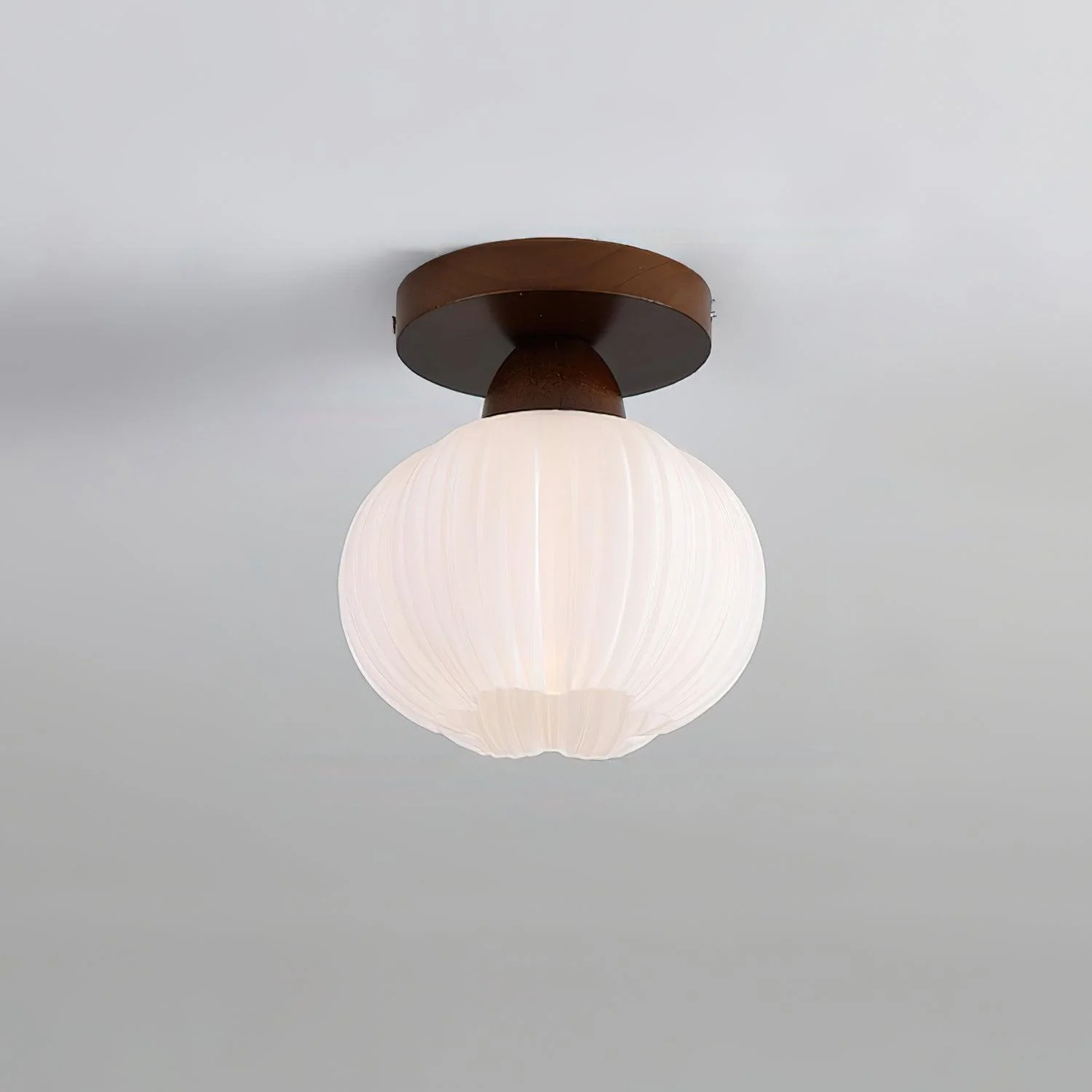 Gleam Large Flower Bag Wood Ceiling Lamp - Image 3