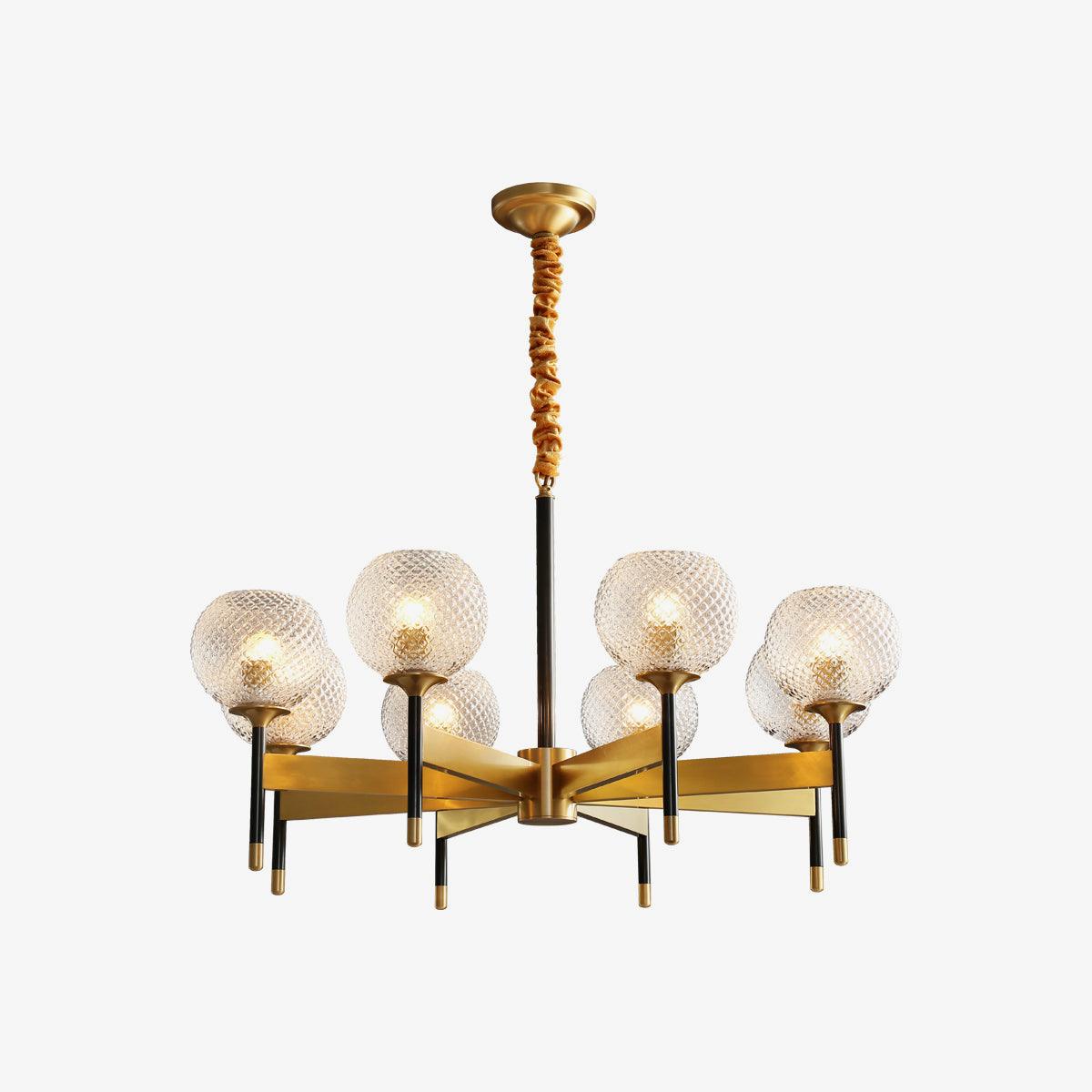 Glint Modern Brass Chandelier - Image 11