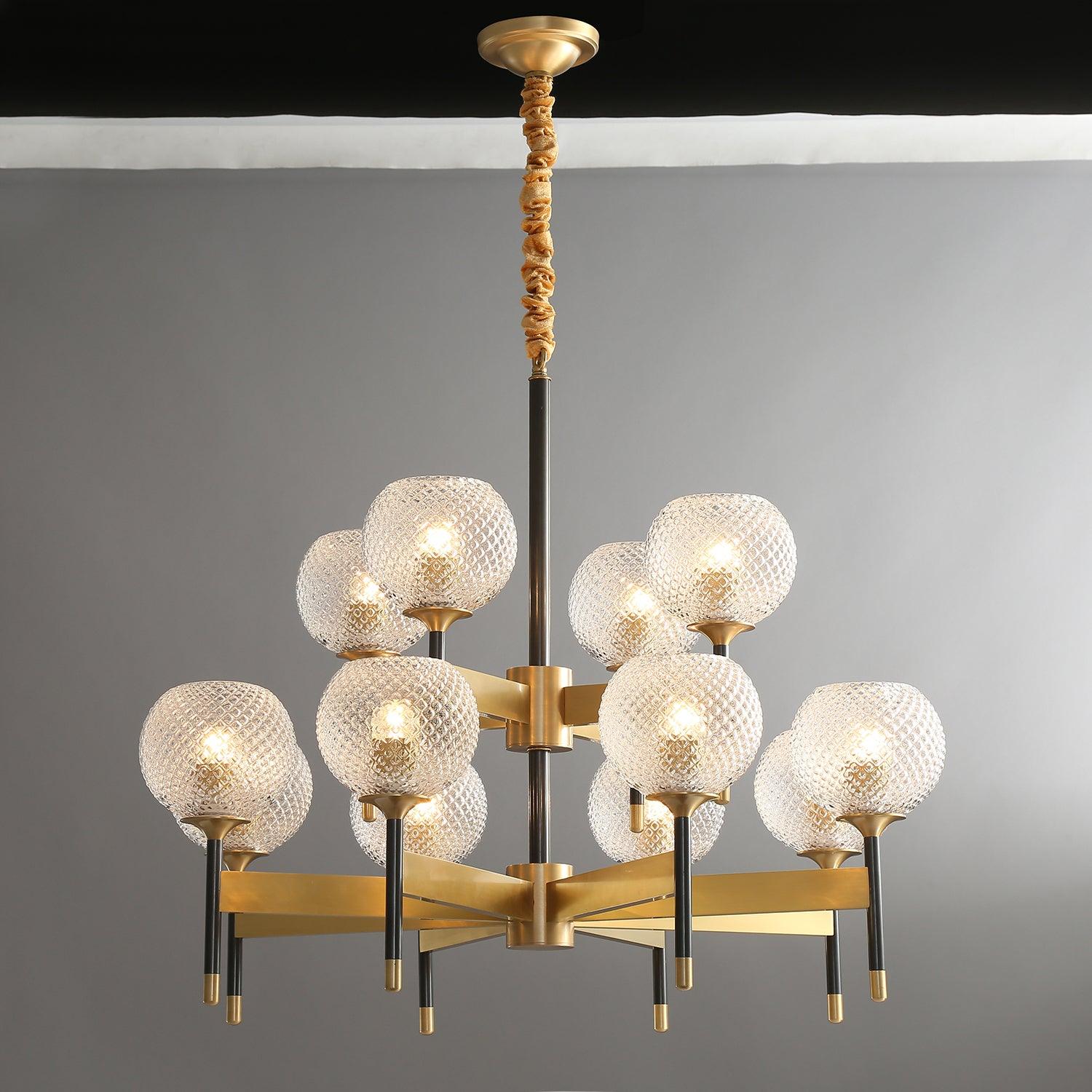 Glint Modern Brass Chandelier - Image 7