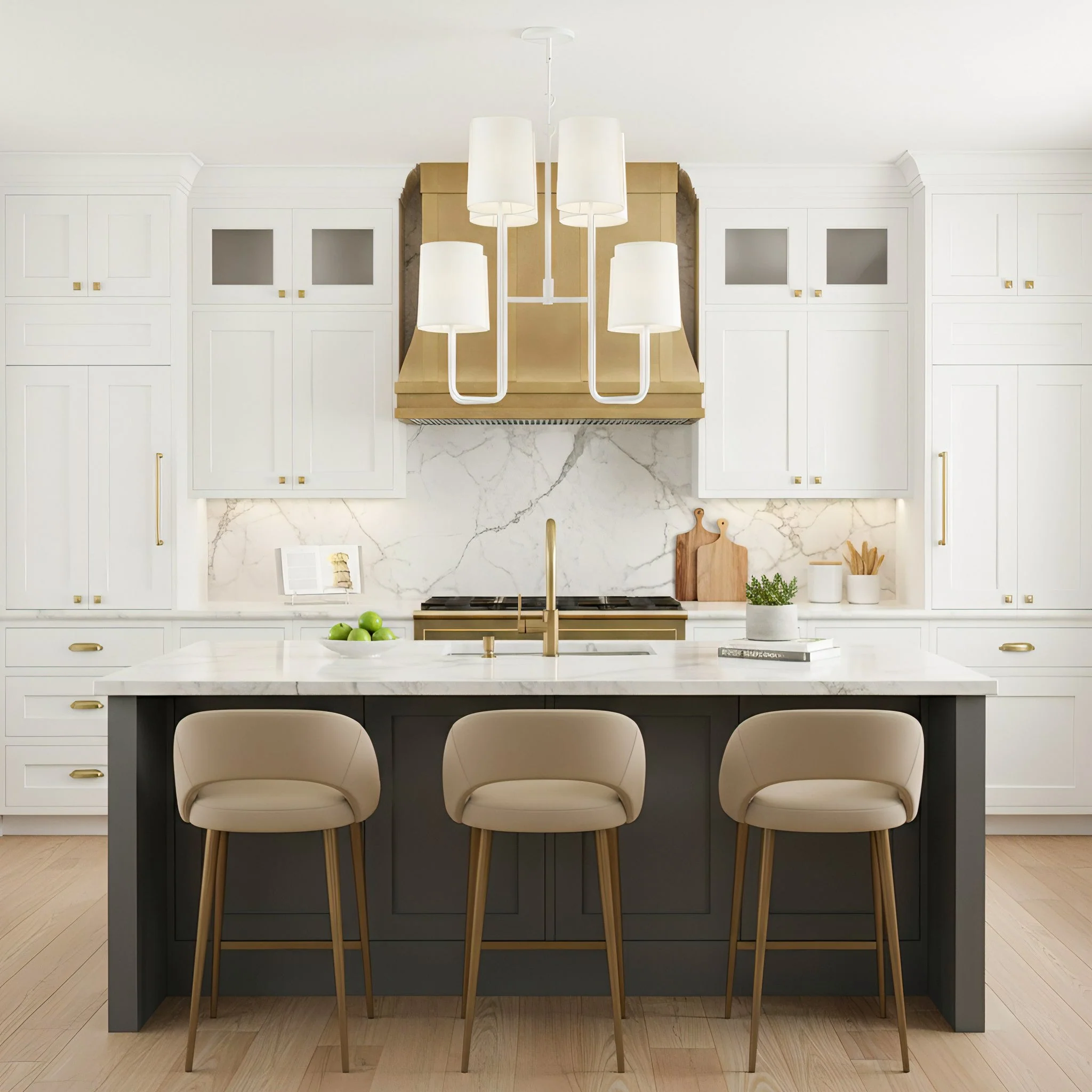 Go Contemporary Brass Chandelier - Image 10