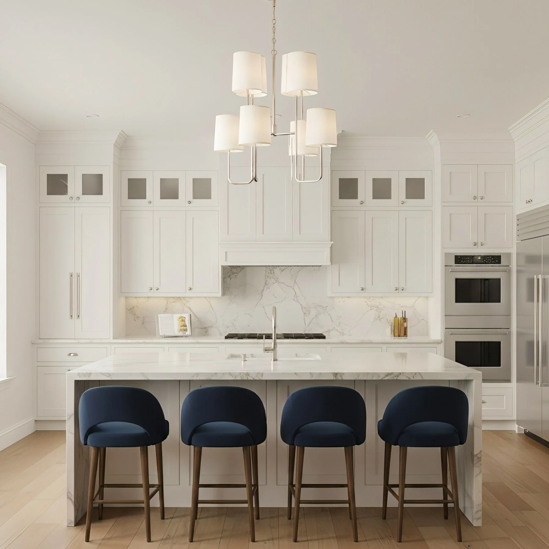 Go Contemporary Brass Chandelier - Image 3