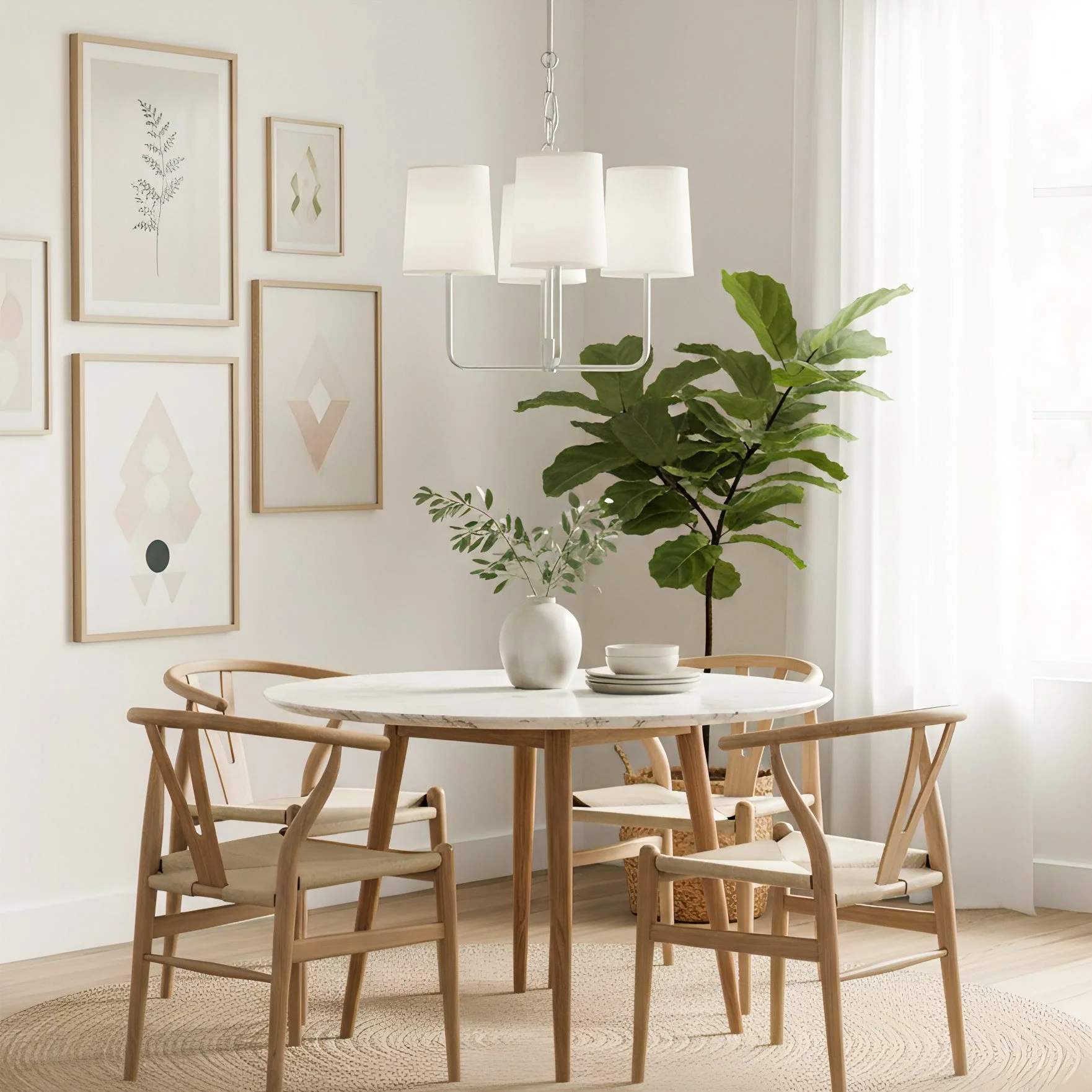 Go Contemporary Brass Chandelier - Image 7