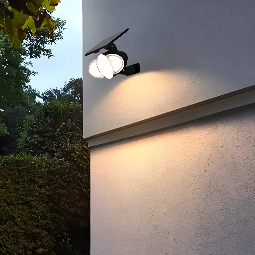 Gray Motion Security LED PC Outdoor Wall Light Fixture