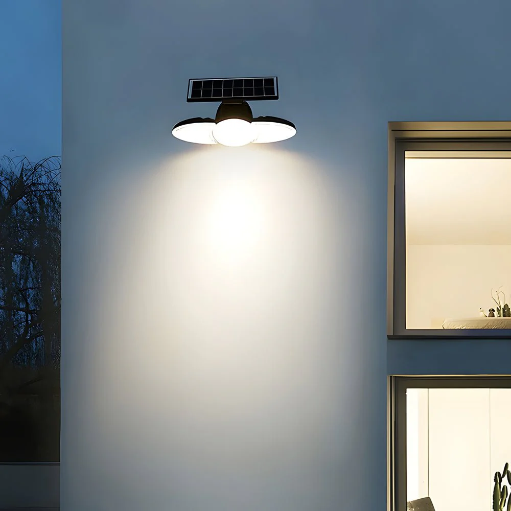 Gray Motion Security LED PC Outdoor Wall Light Fixture - Image 2