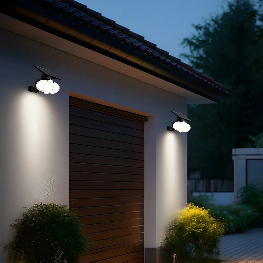 Gray Motion Security LED PC Outdoor Wall Light Fixture - Image 4