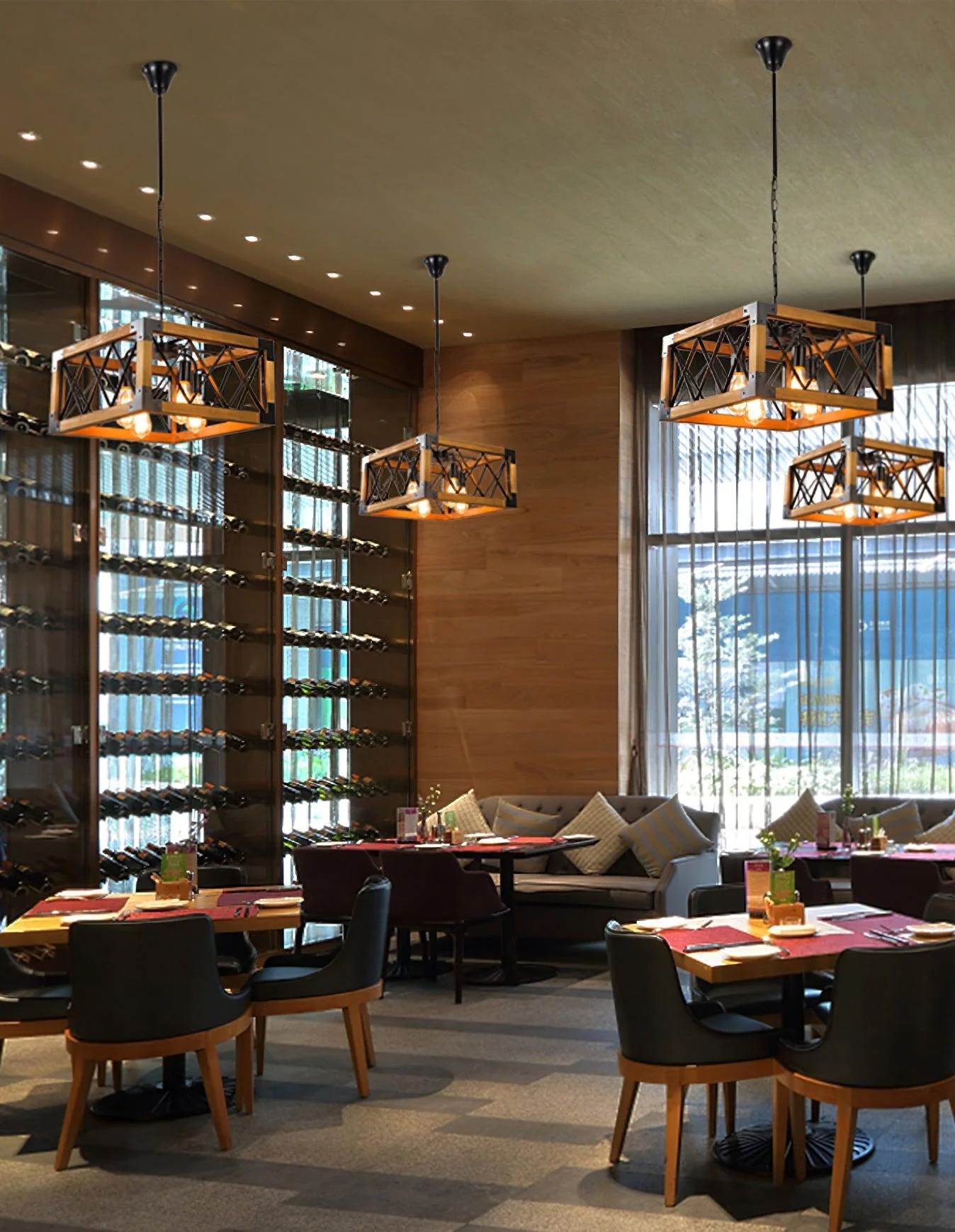 Grid Kitchen Island Rectangle Chandelier - Image 10