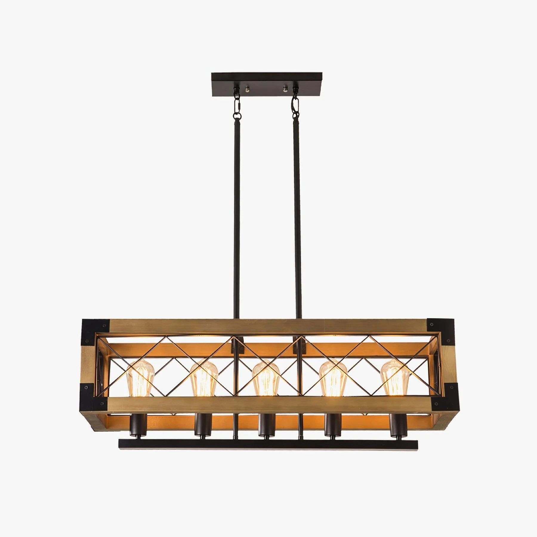 Grid Kitchen Island Rectangle Chandelier - Image 24