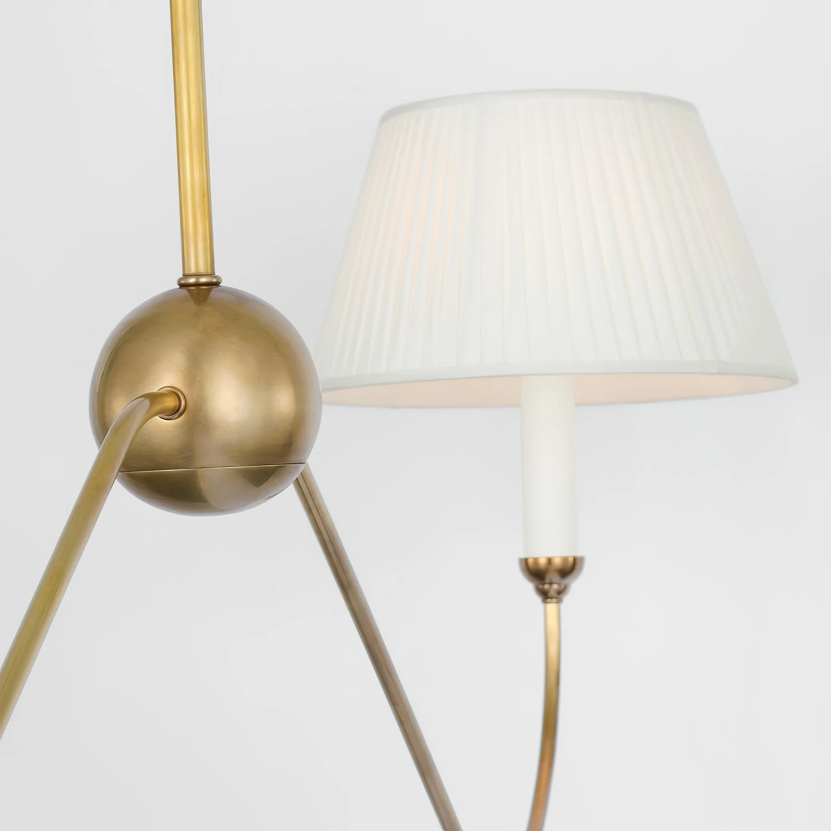 Griffin Contemporary Brass Chandelier - Image 15
