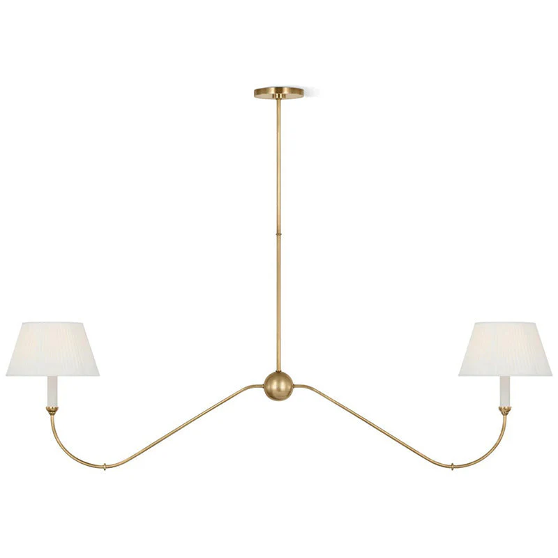Griffin Contemporary Brass Chandelier - Image 19