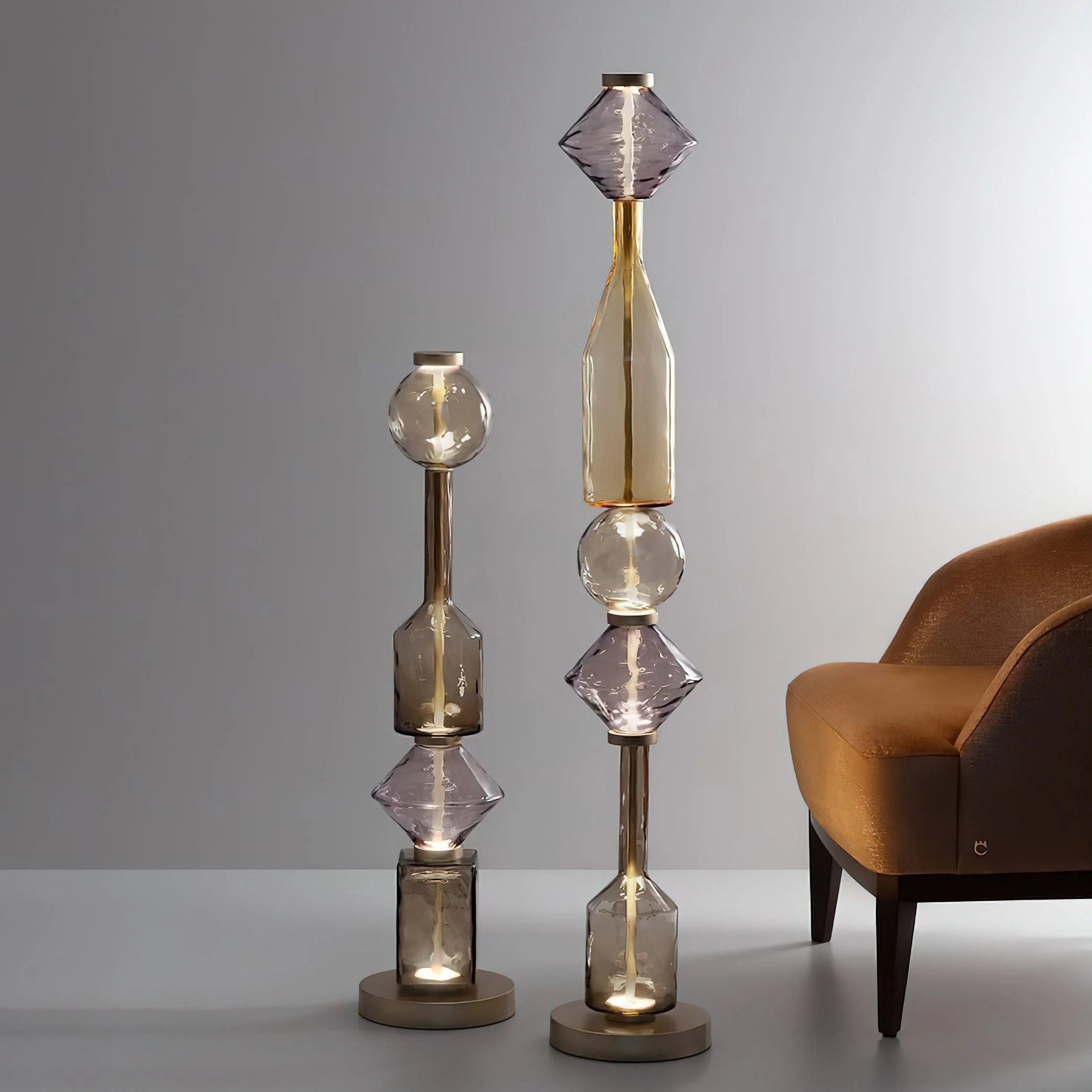 Gusto Modern Glass Table Lamp - Image 4