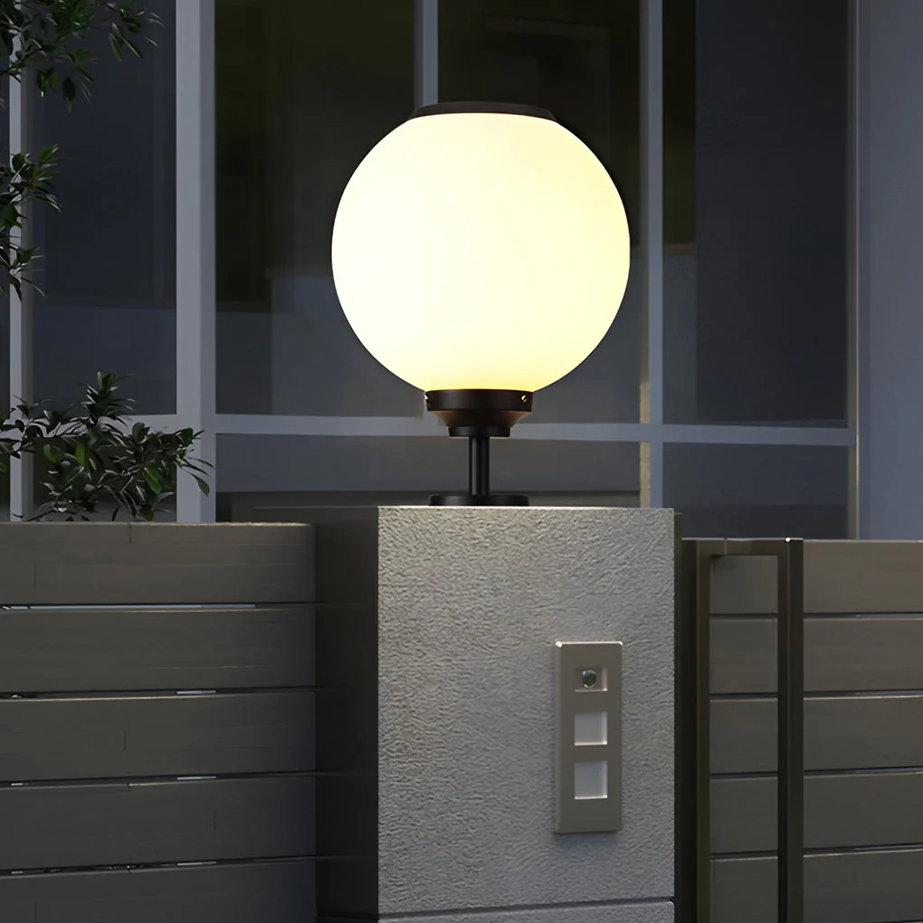 Hael Ball Three Step LED Outdoor Post Caps Pillar Light - Image 10