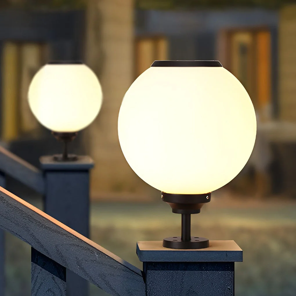 Hael Ball Three Step LED Outdoor Post Caps Pillar Light - Image 11