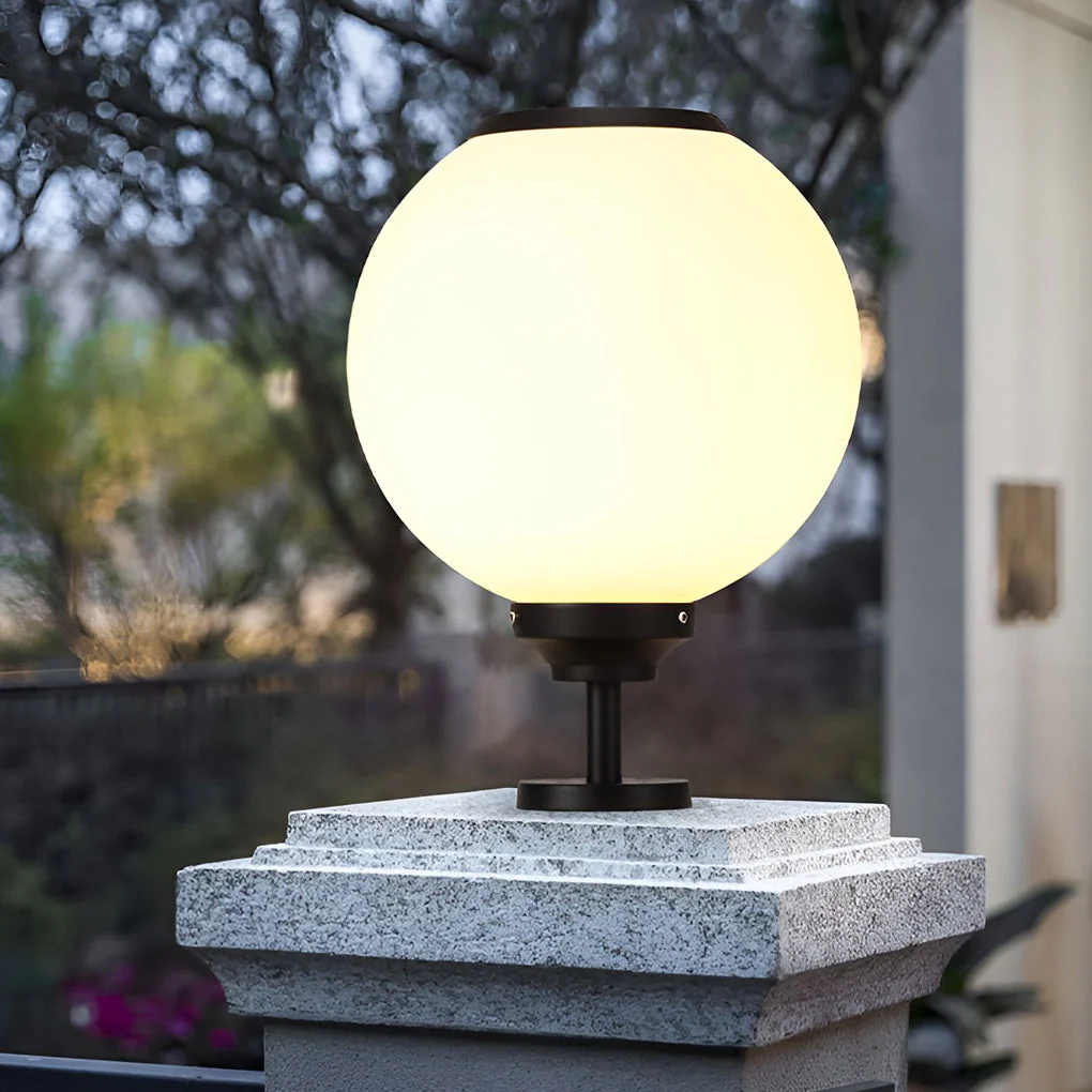 Hael Ball Three Step LED Outdoor Post Caps Pillar Light - Image 9