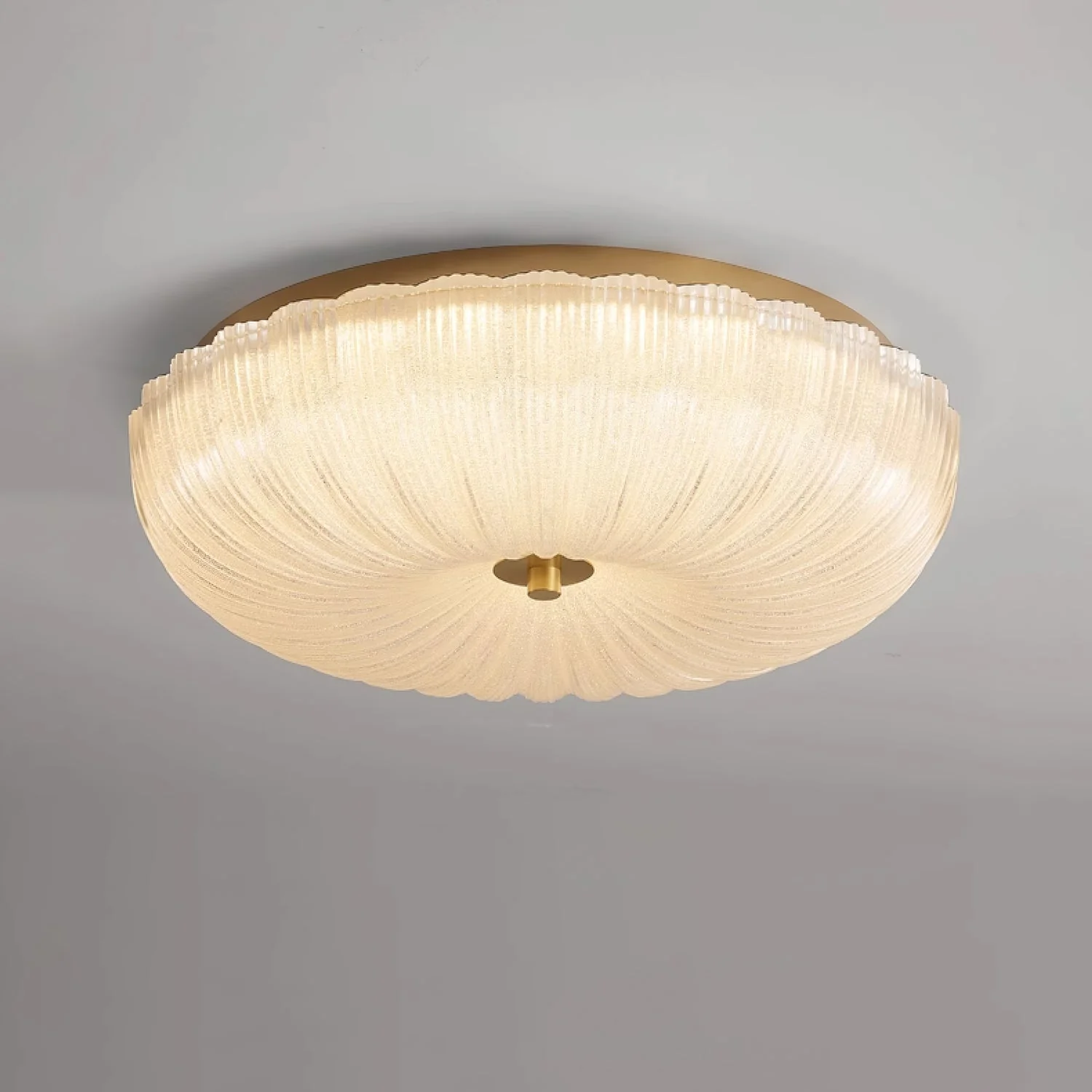 Halo Ceiling Light Ripple Glass - Image 15