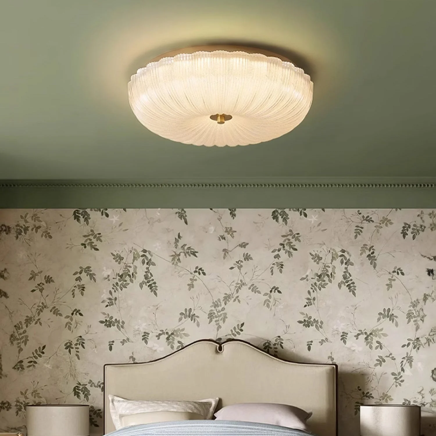Halo Ceiling Light Ripple Glass - Image 8