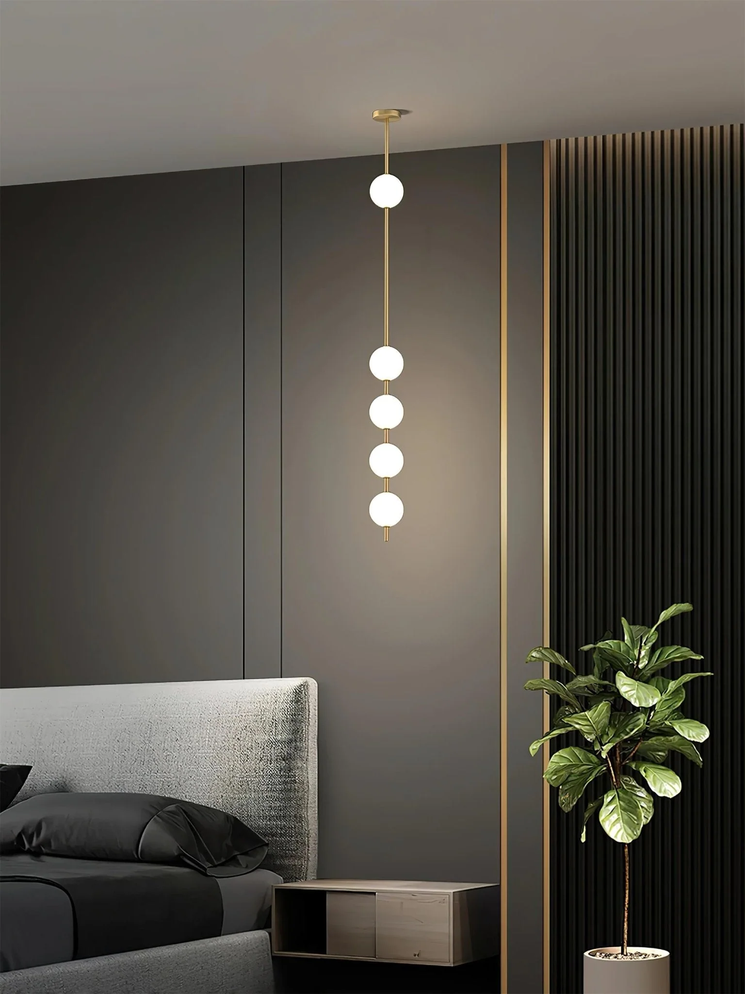 Halo Modern Brass Pendant Lamp - Image 25