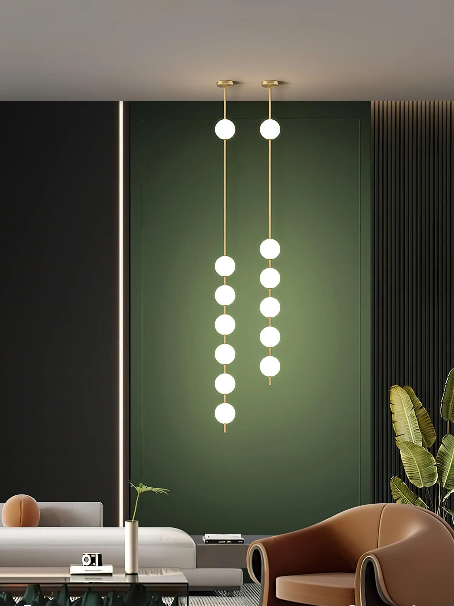 Halo Modern Brass Pendant Lamp - Image 37