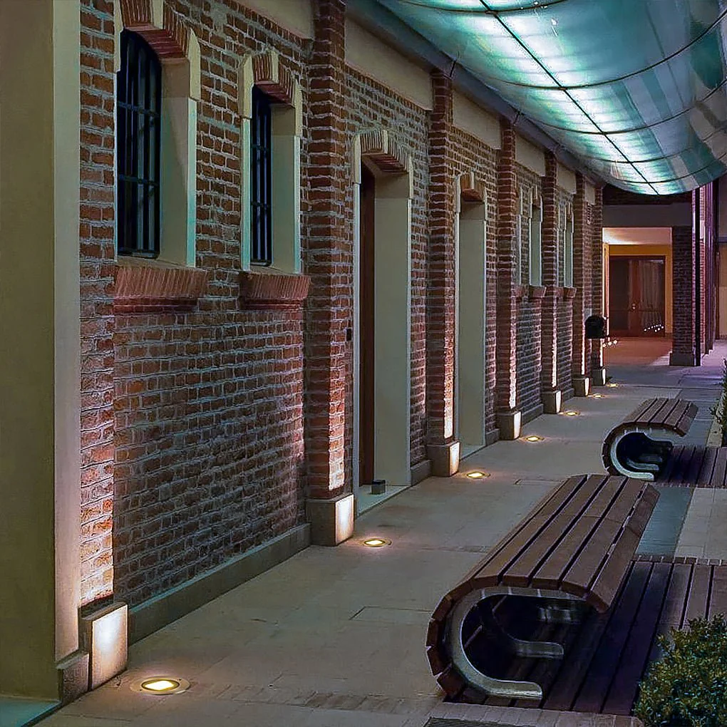 Halsey Ultra-thin Recessed LED Outdoor Step Lights - Image 5