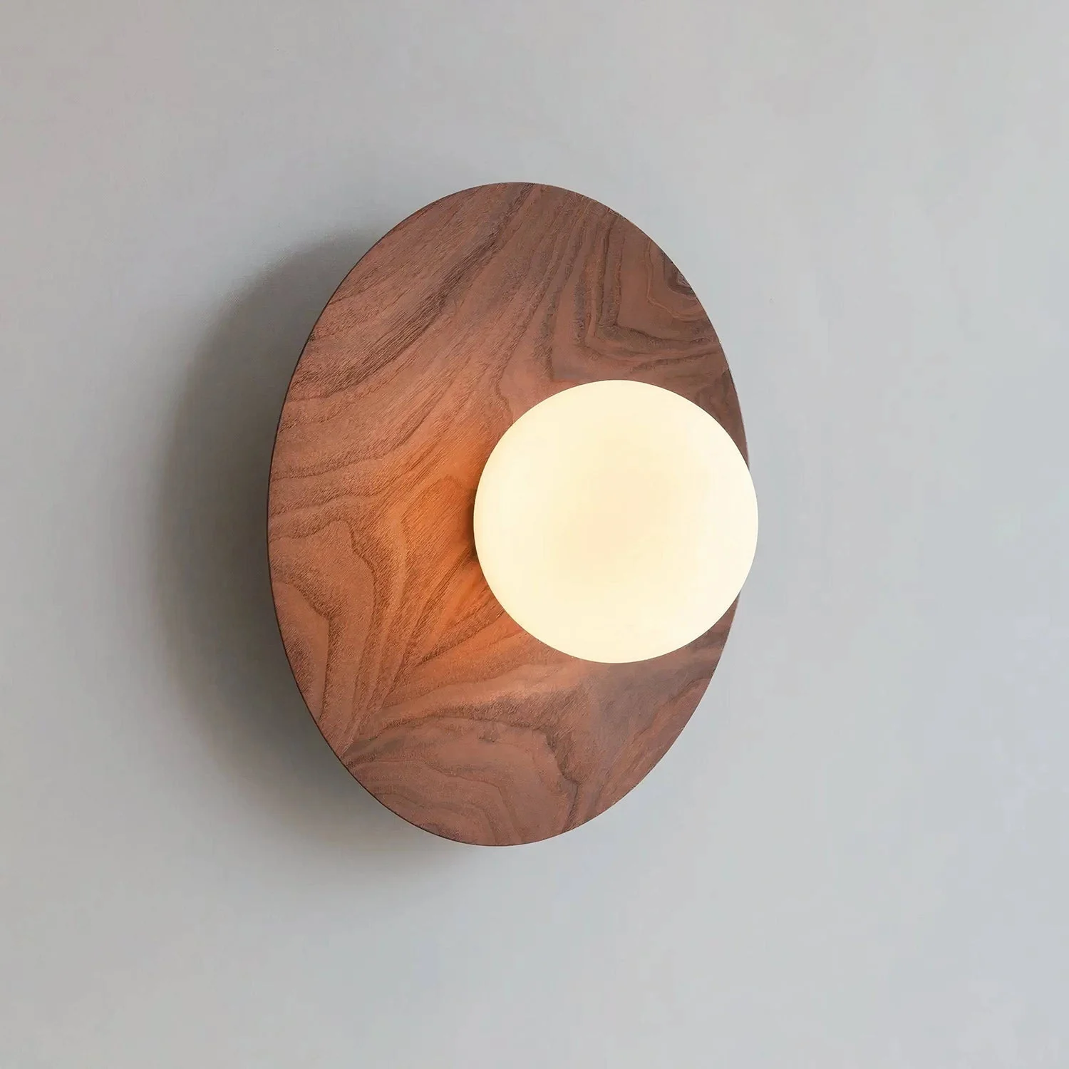Harmonia Farmhouse Walnut Wood Wall Light - Image 13