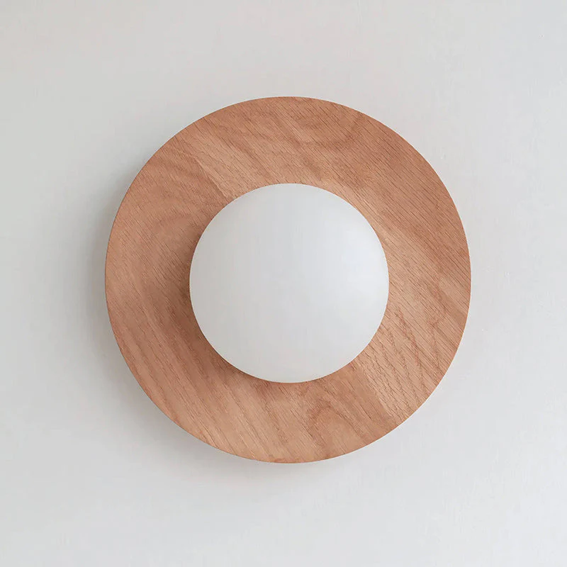 Harmonia Farmhouse Walnut Wood Wall Light - Image 15