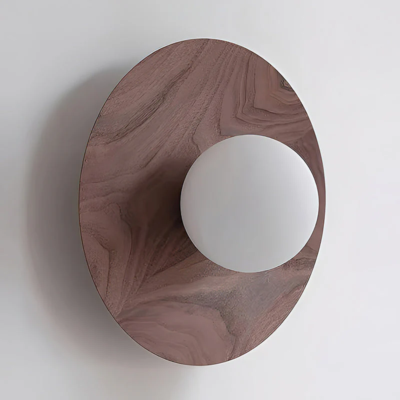 Harmonia Farmhouse Walnut Wood Wall Light - Image 16