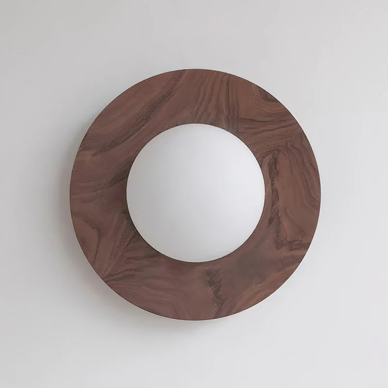 Harmonia Farmhouse Walnut Wood Wall Light - Image 19