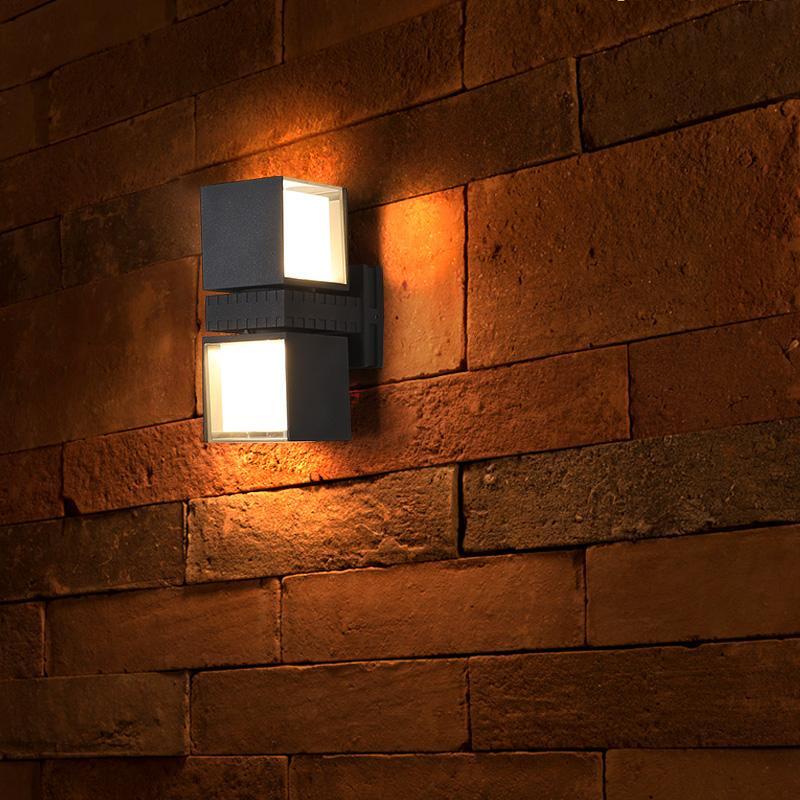 Hazel Adjustable Square Outdoor Wall Lights - Image 5