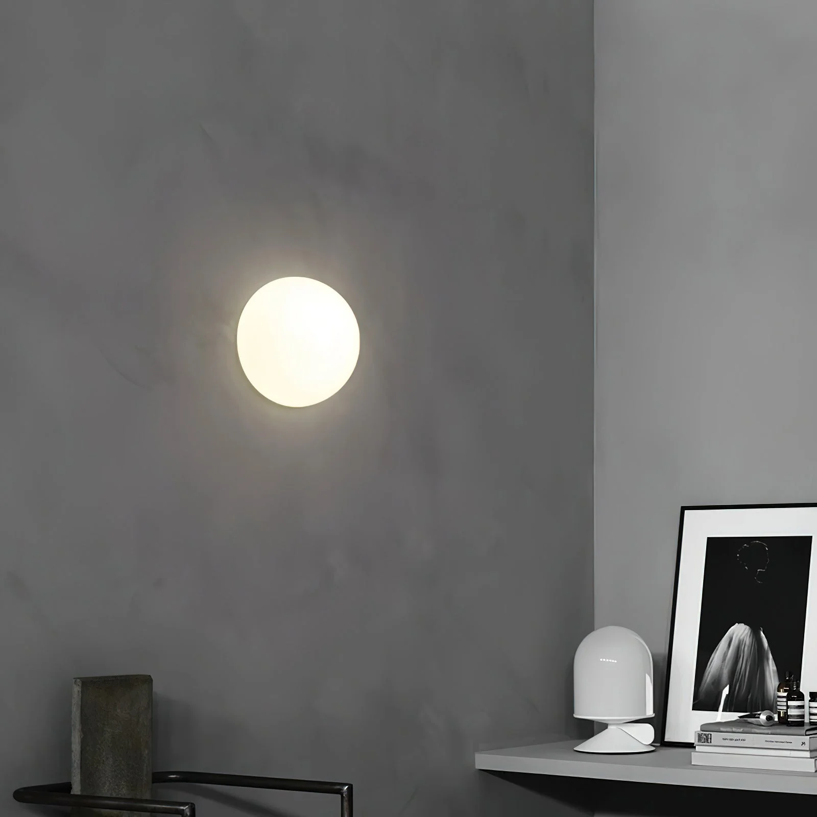 Hemisphere Modern Glass Wall Light - Image 3