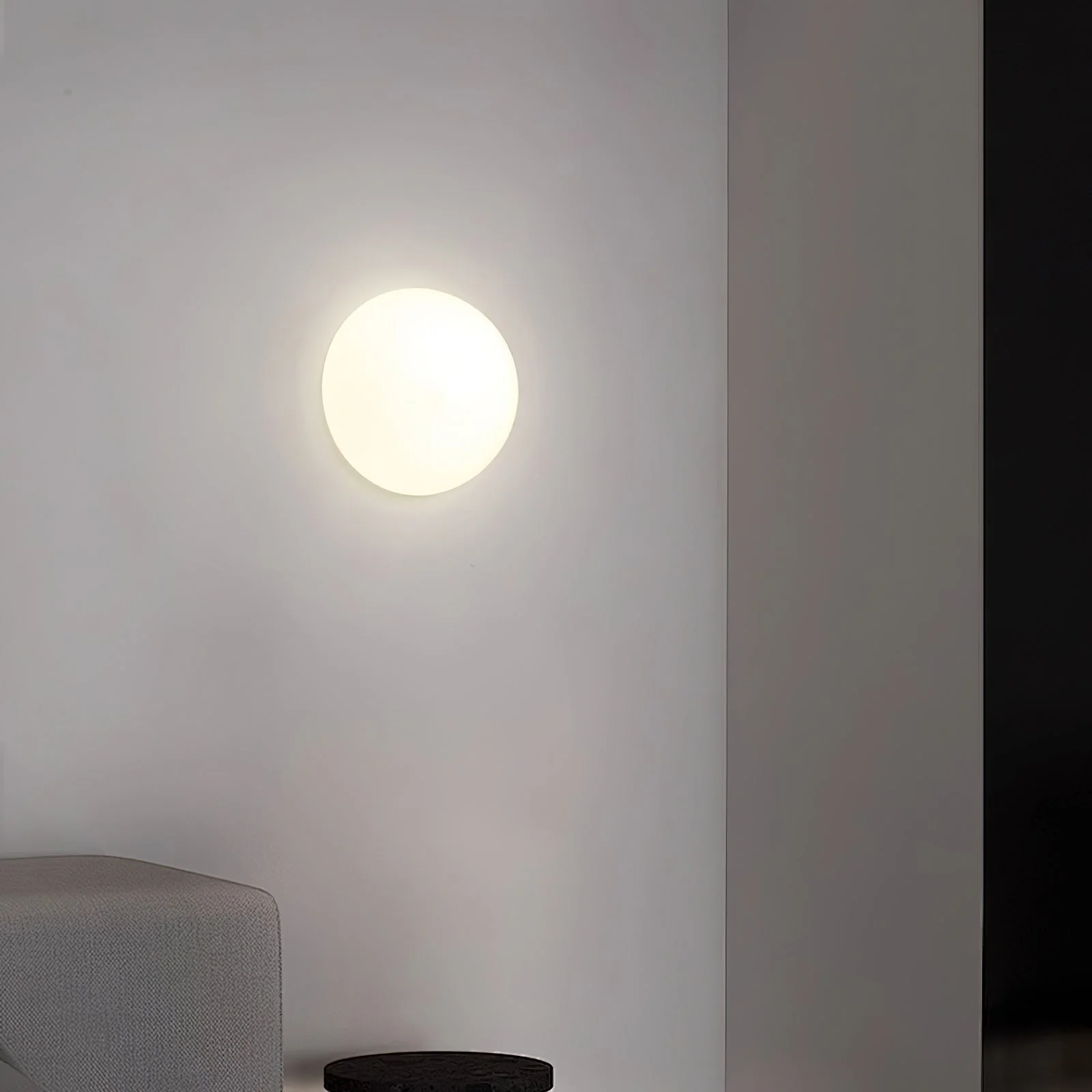 Hemisphere Modern Glass Wall Light - Image 4