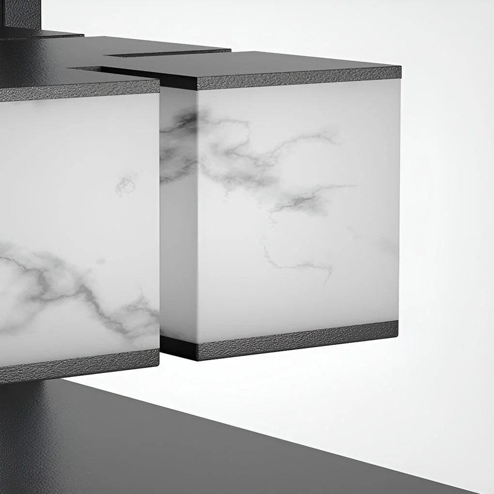 Herdsm Square LED Modern Steel Outdoor Post Caps Lights - Image 7