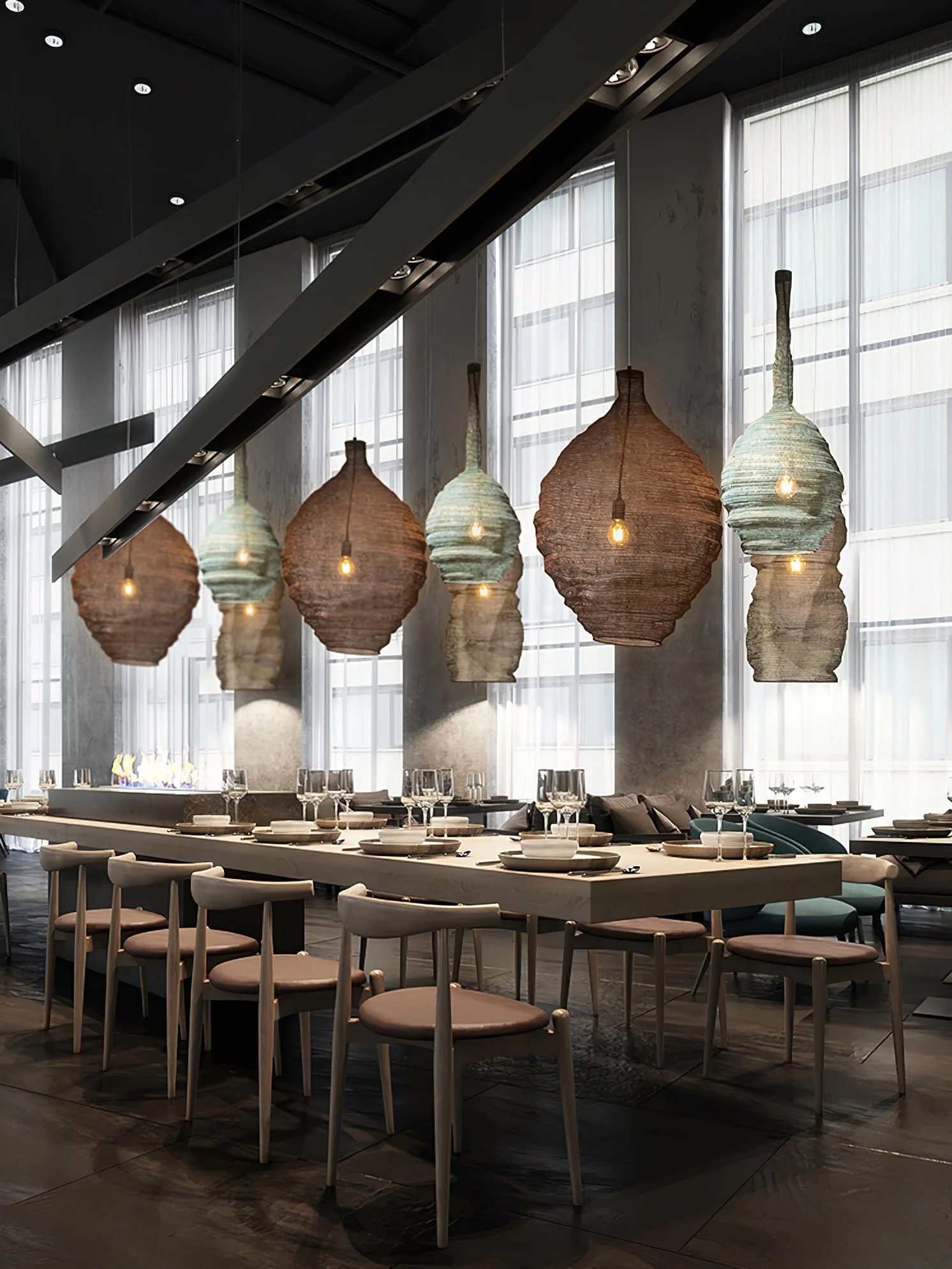 Hive Industrial Wire Pendant Lamps - Image 10